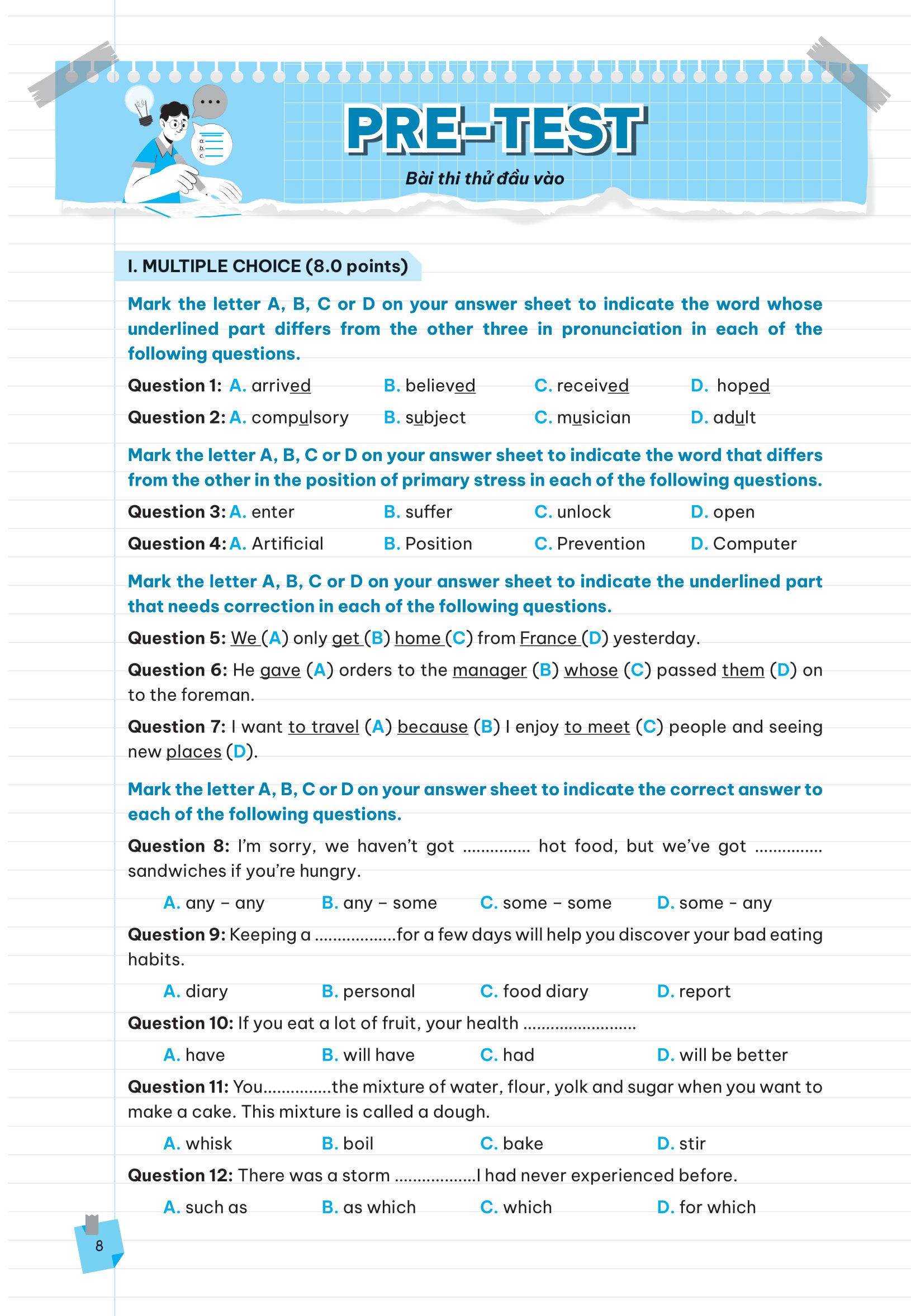 take note vào 10 - ghi chú nhanh ôn thi cấp tốc vào lớp 10 - tiếng anh - Ảnh 10