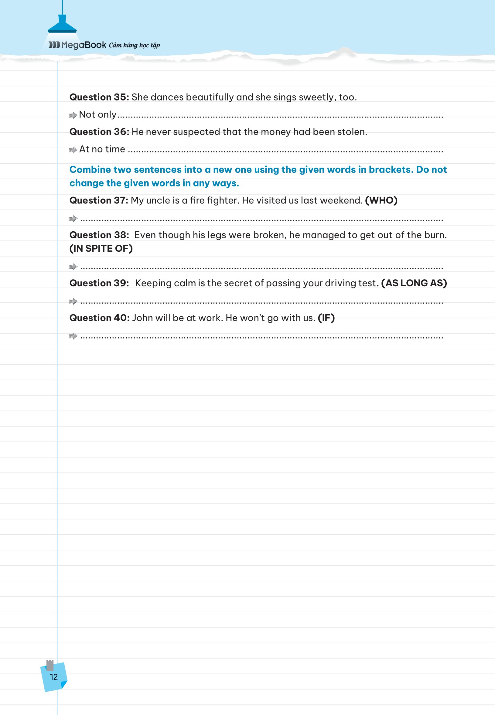 take note vào 10 - ghi chú nhanh ôn thi cấp tốc vào lớp 10 - tiếng anh - Ảnh 14
