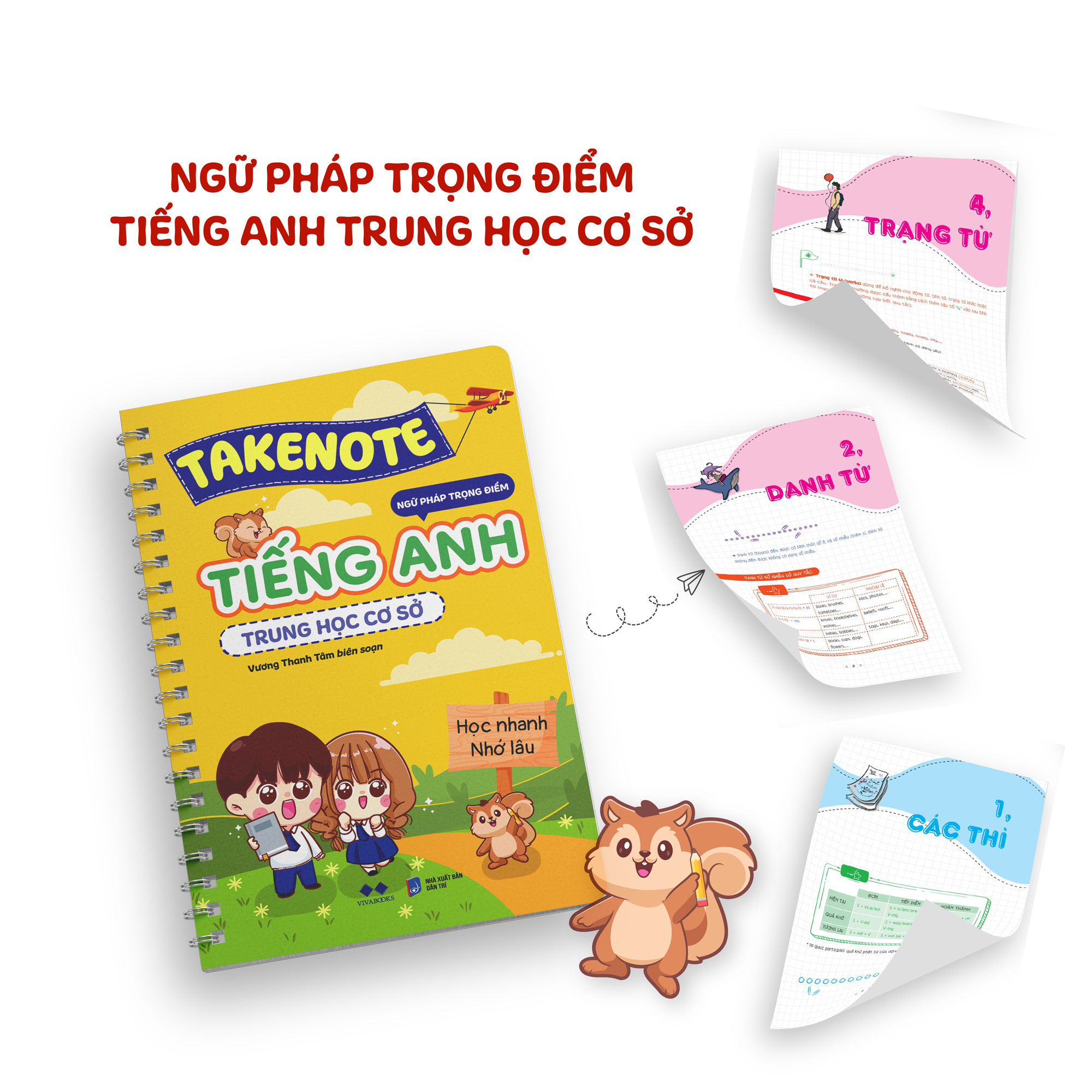 takenote ngữ pháp trọng điểm tiếng anh trung học cơ sở - Ảnh 3