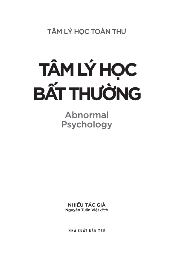 tâm lý học toàn thư - tâm lý học bất thường - Ảnh 4