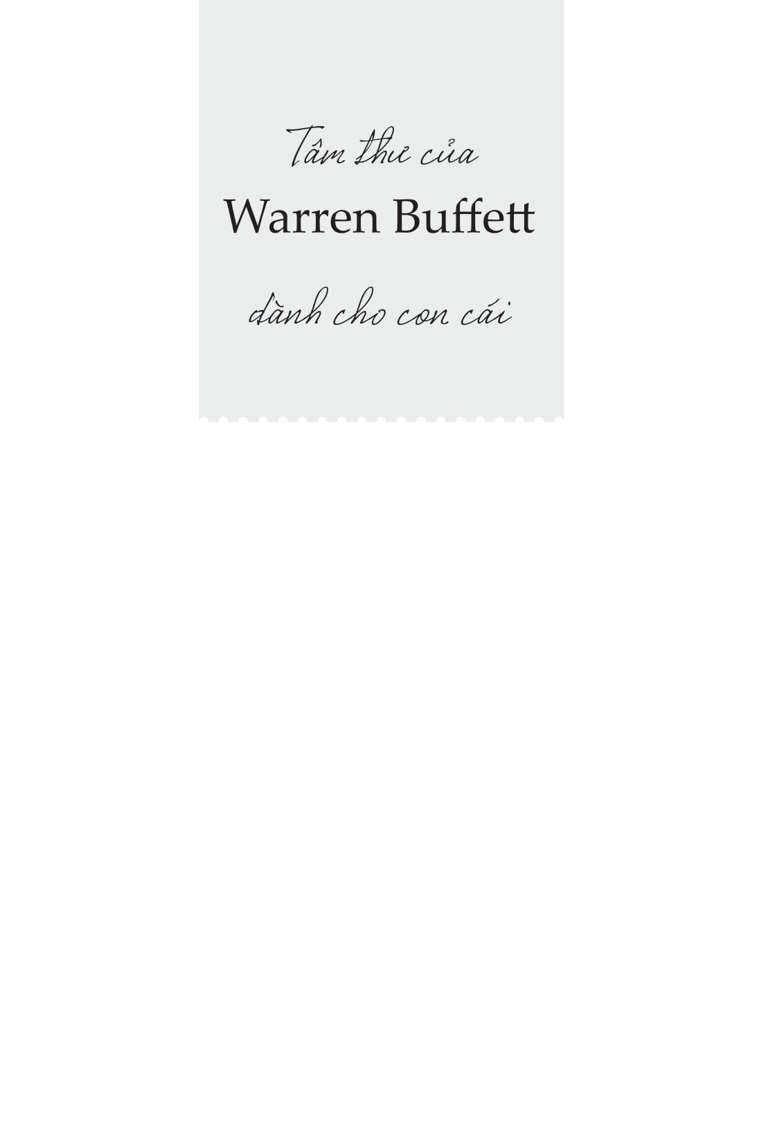 tâm thư của warren buffett dành cho con cái - Ảnh 2