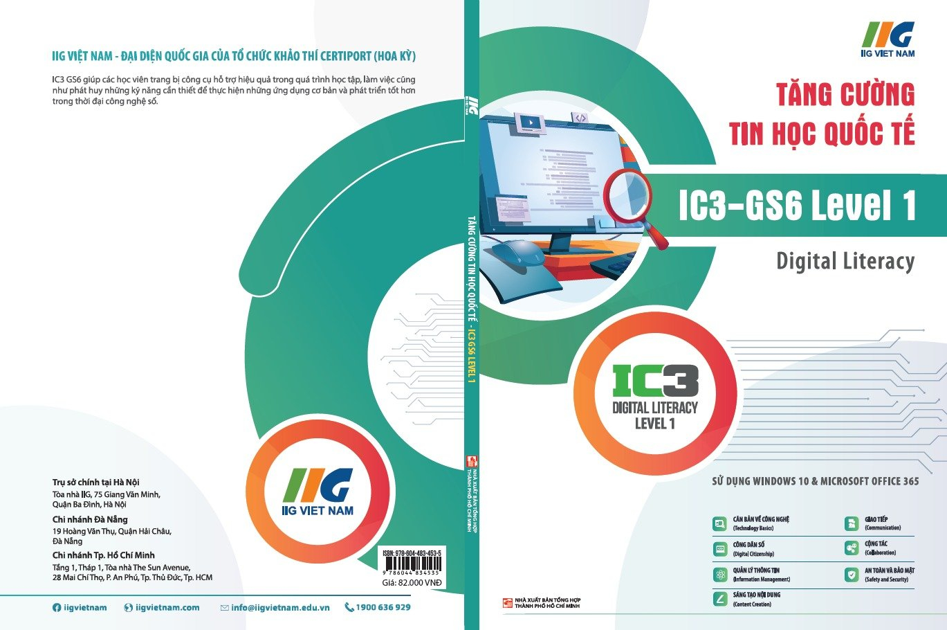 tăng cường tin học quốc tế - ic3-gs6 level 1 - digital literacy (tái bản 2024) - Ảnh 3