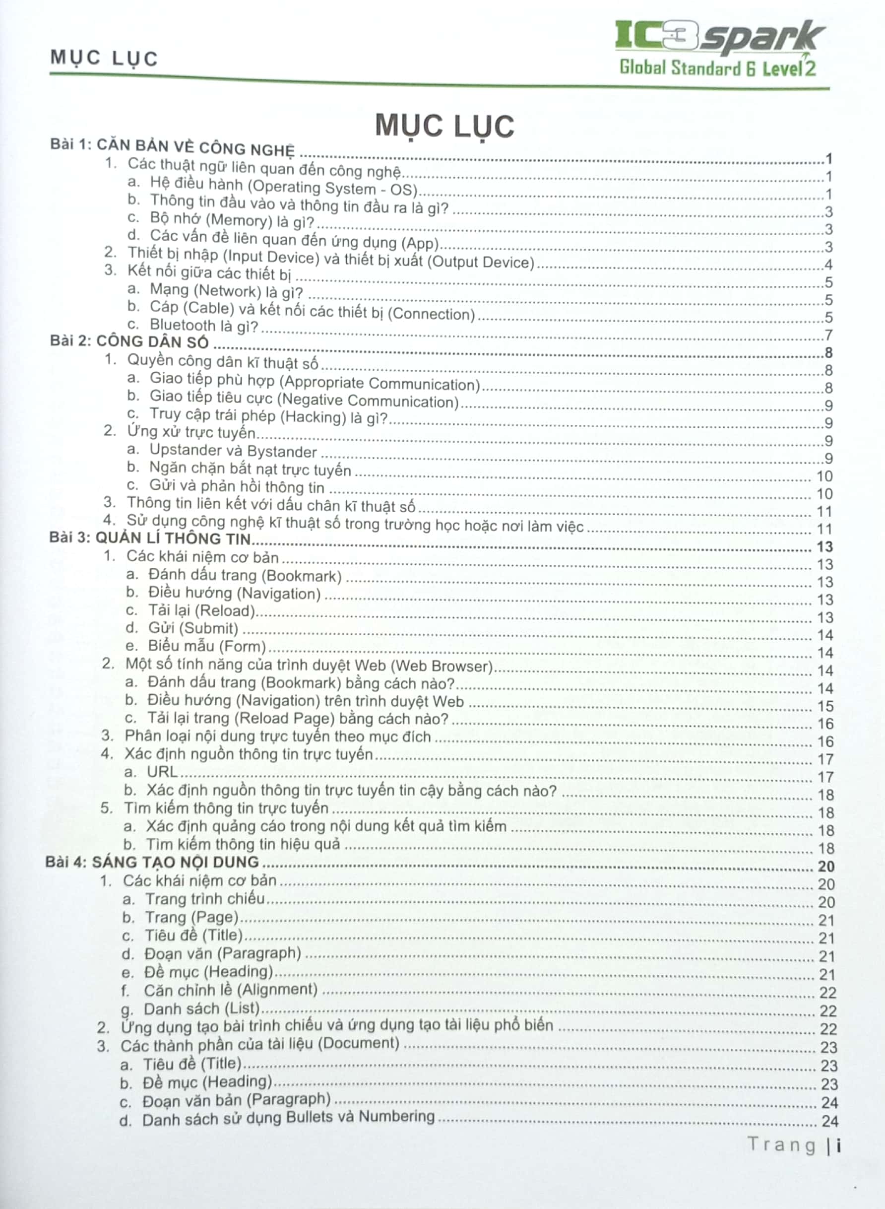 tăng cường tin học quốc tế - ic3 gs6 spark level 2 - dành cho lớp 4 (tái bản 2023) - Ảnh 3