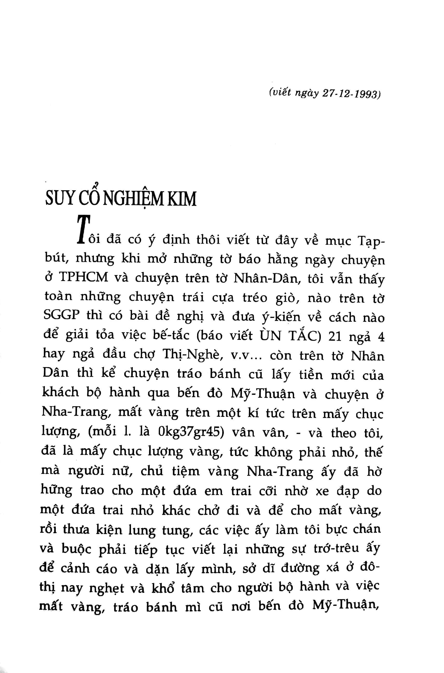 tạp bút năm giáp tuất 1994 - di cảo - Ảnh 4