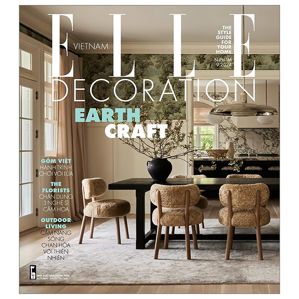 tạp chí elle decoration tháng 9/2024 - earth craft