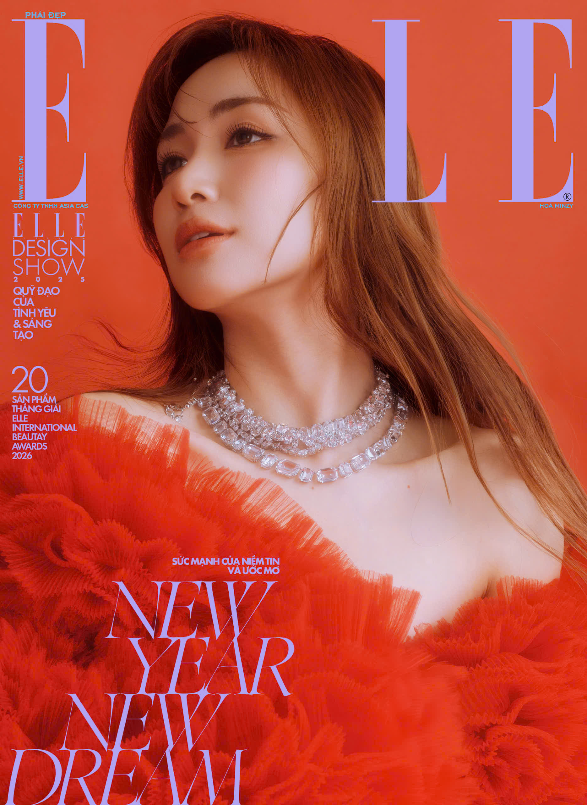 Tạp Chí Phái Đẹp Elle 2026 - New Year New Dream - Bìa Hòa Minzy - Ảnh 2