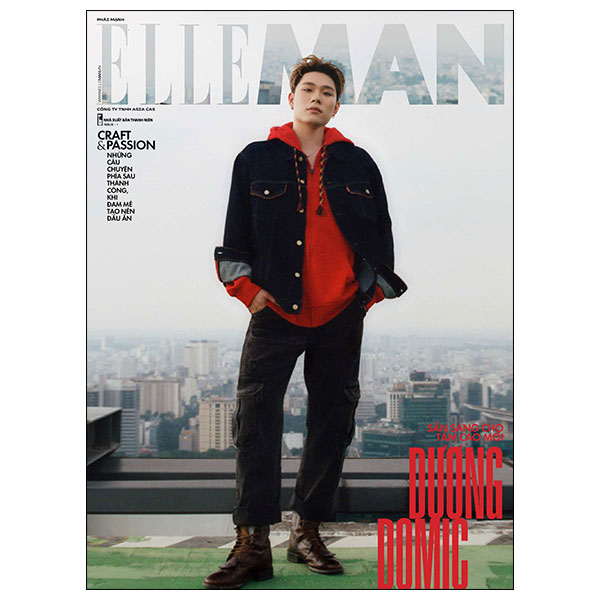tạp chí phái mạnh elle man tháng 01/2025 - craft and passion - bìa 1