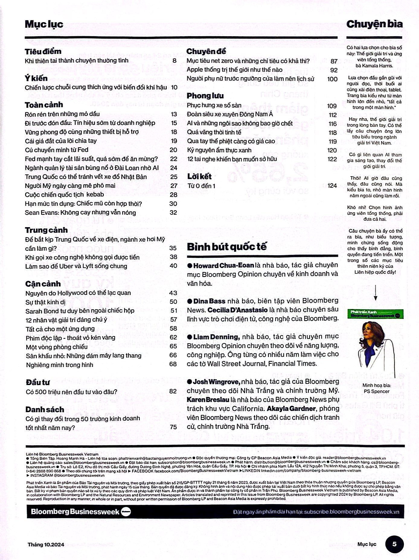 tạp chí phát triển xanh bloomberg businessweek việt nam - số tháng 10/2024 - đánh dấu hành trình một năm ra mắt tại việt nam - Ảnh 4