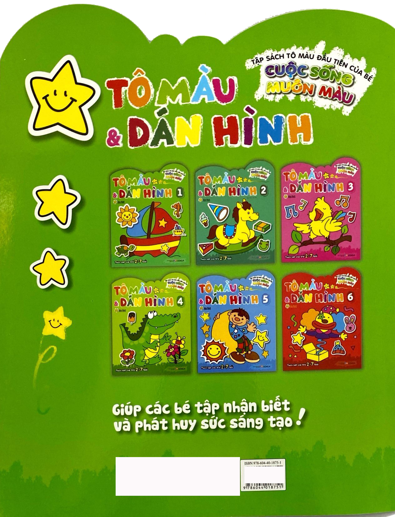 tập sách tô màu đầu tiên của bé - cuộc sống muôn màu - tô màu và dán hình - tập 1 - Ảnh 8