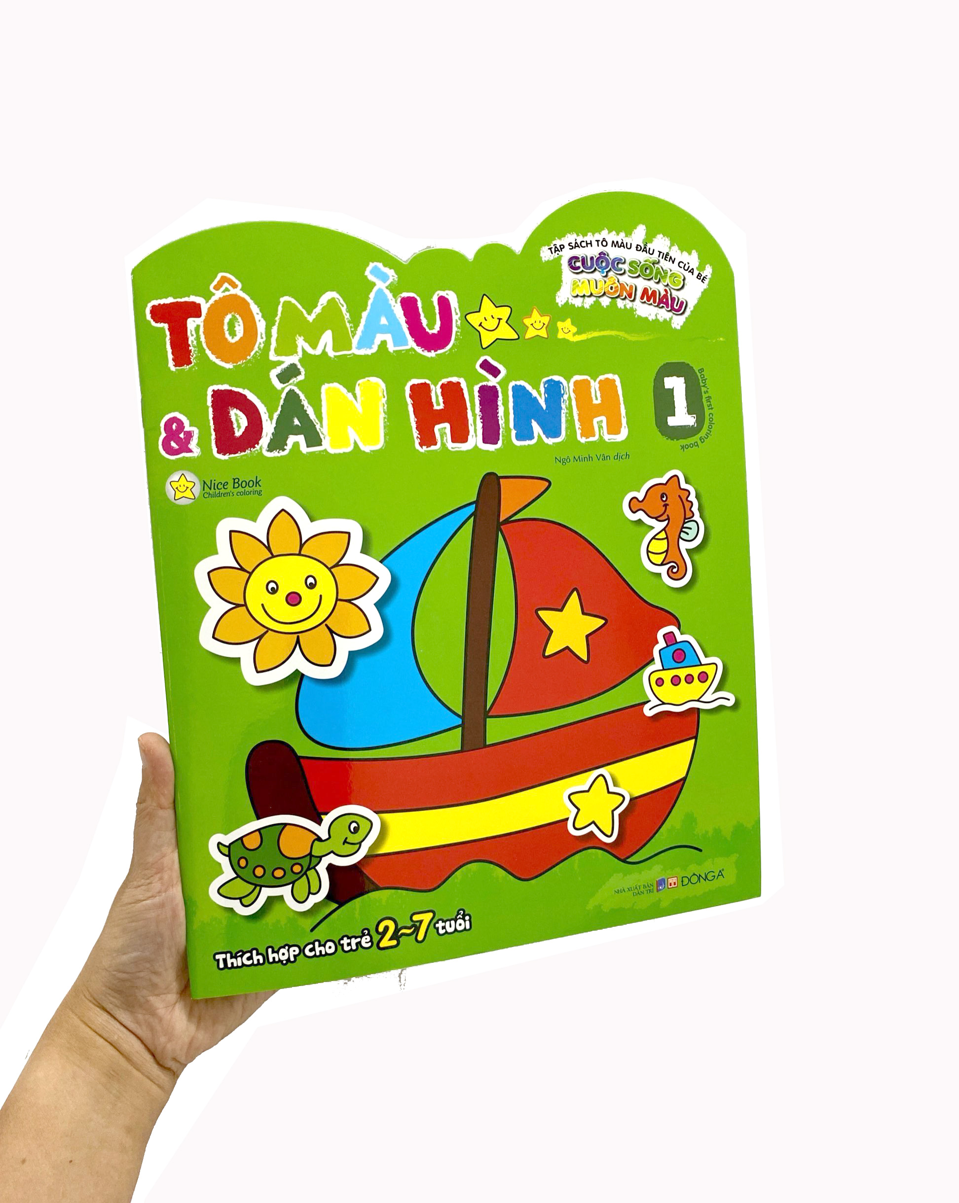 tập sách tô màu đầu tiên của bé - cuộc sống muôn màu - tô màu và dán hình - tập 1 - Ảnh 9