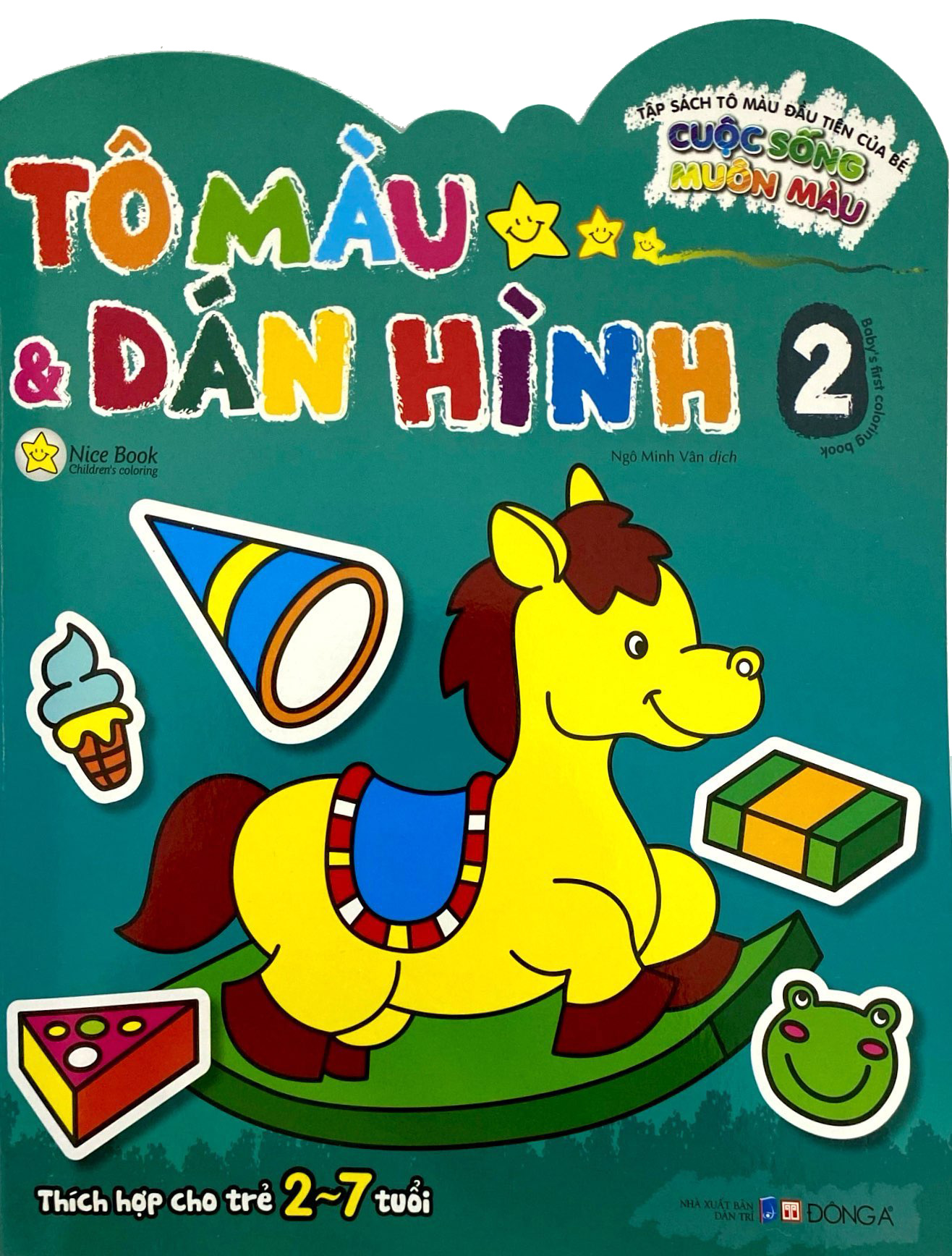 tập sách tô màu đầu tiên của bé - cuộc sống muôn màu - tô màu và dán hình - tập 2 - Ảnh 3