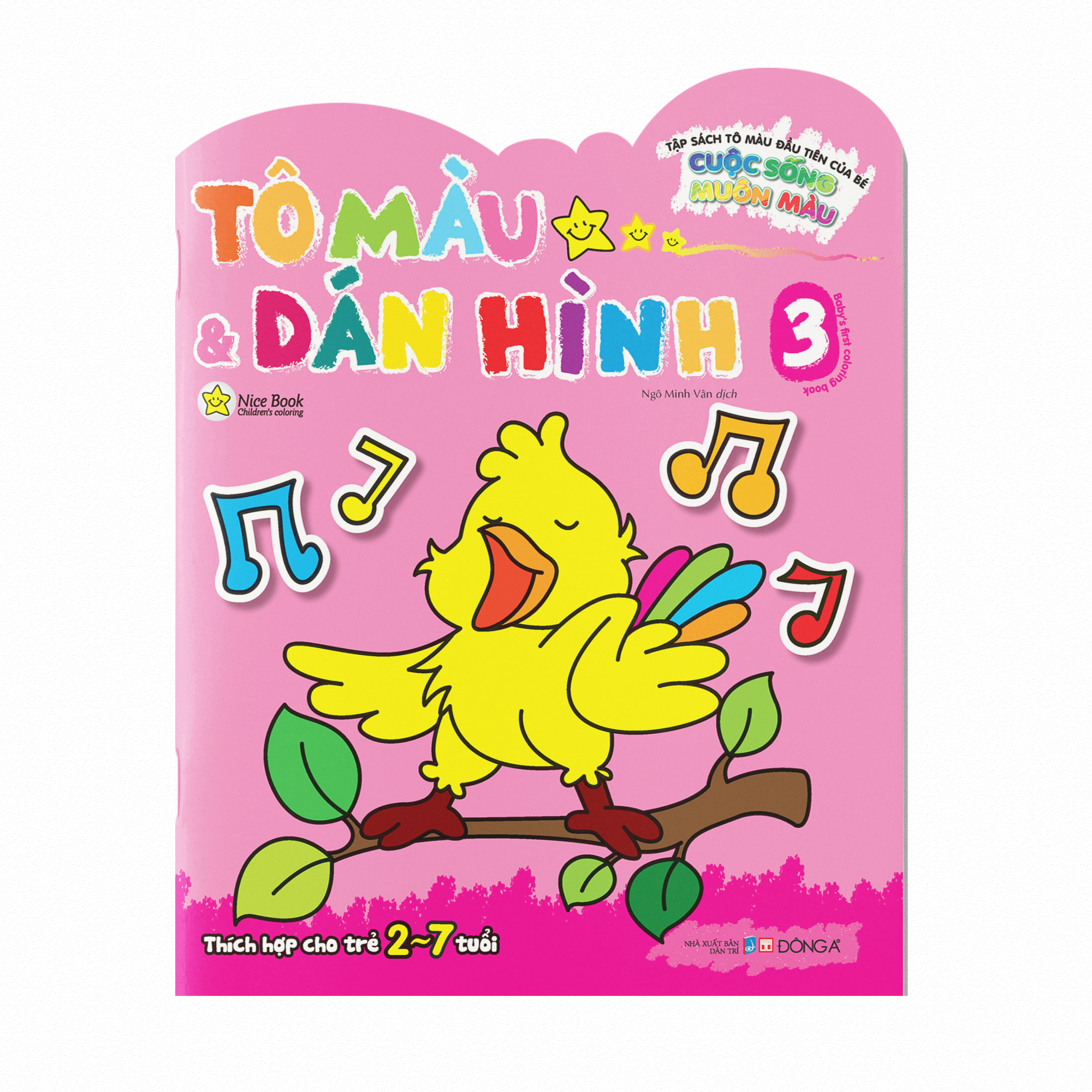 tập sách tô màu đầu tiên của bé - cuộc sống muôn màu - tô màu và dán hình - tập 3 - Ảnh 2