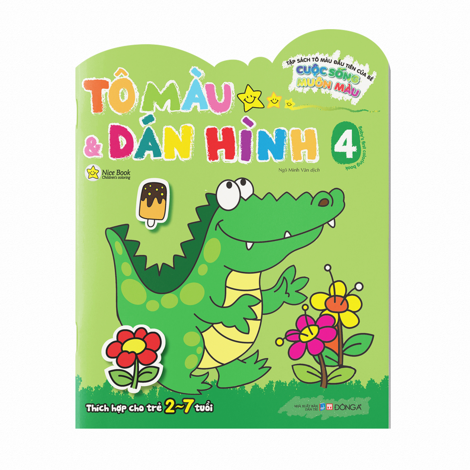 tập sách tô màu đầu tiên của bé - cuộc sống muôn màu - tô màu và dán hình - tập 4 - Ảnh 2