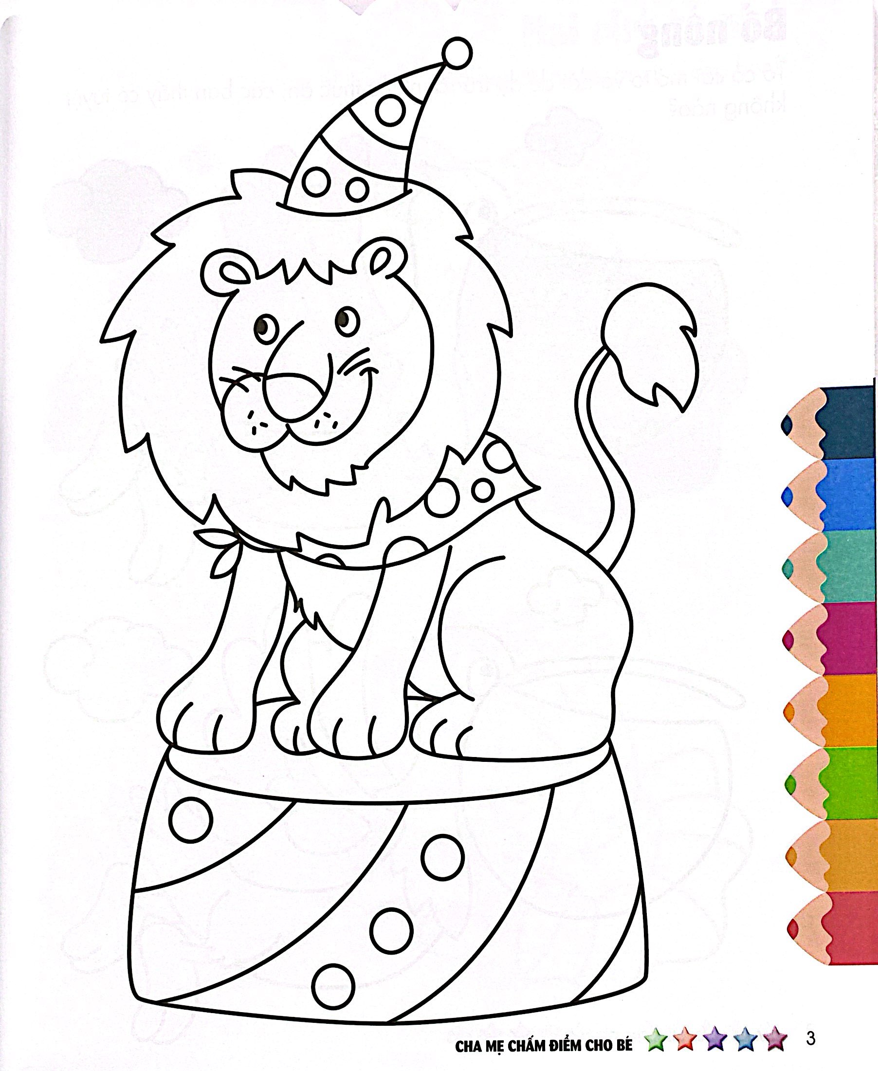 tập sách tô màu đầu tiên của bé - cuộc sống muôn màu - tô màu và dán hình - tập 4 - Ảnh 6