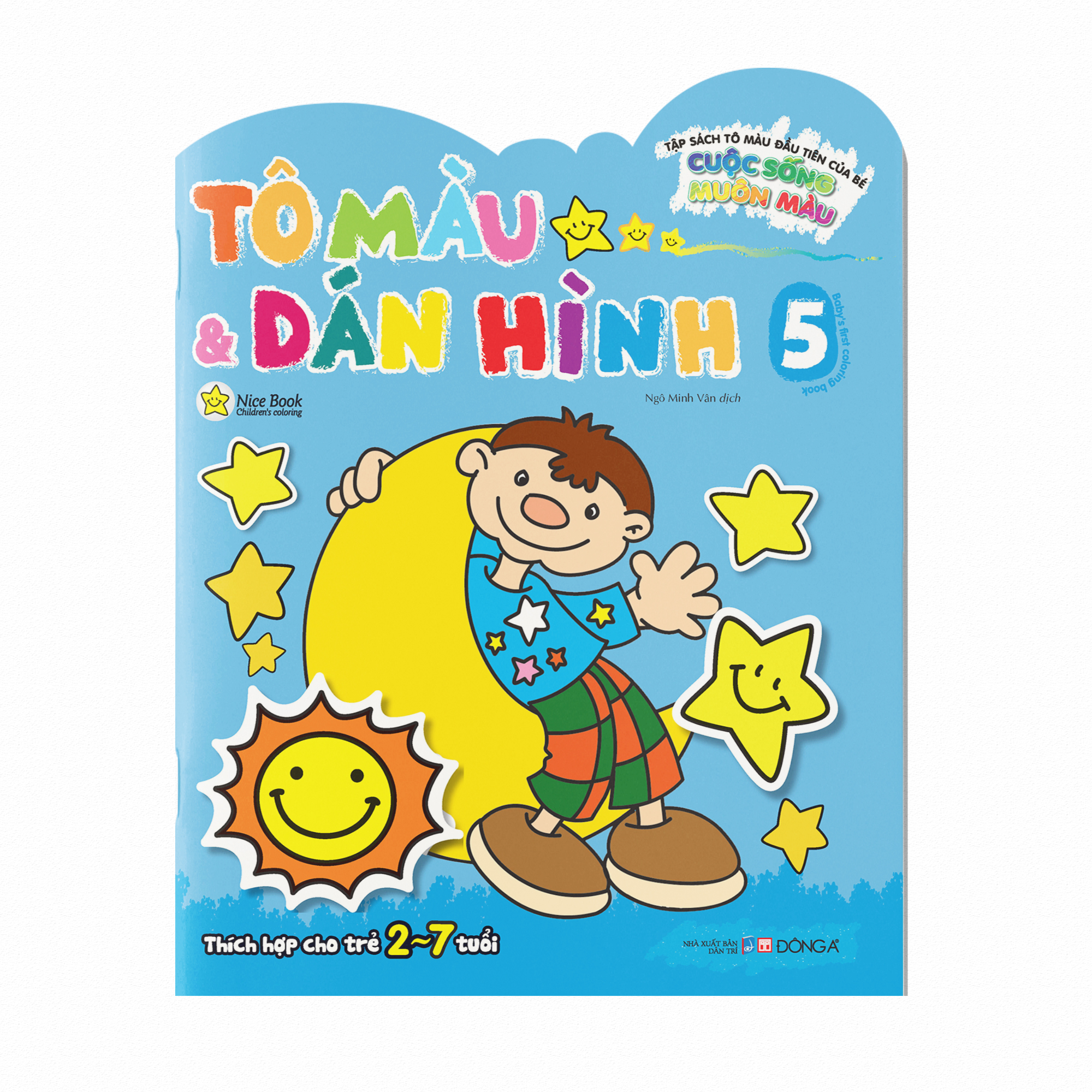 tập sách tô màu đầu tiên của bé - cuộc sống muôn màu - tô màu và dán hình - tập 5 - Ảnh 2