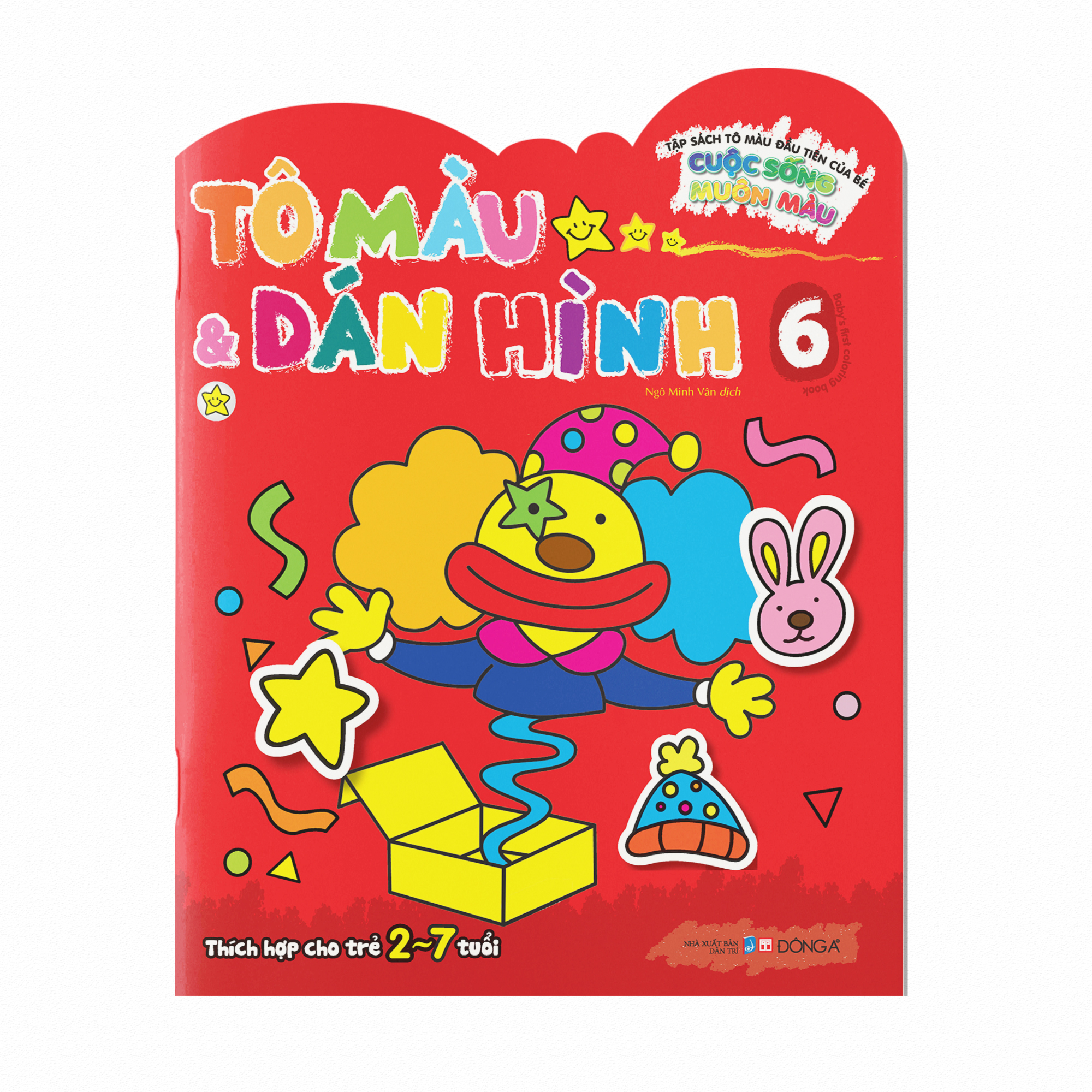 tập sách tô màu đầu tiên của bé - cuộc sống muôn màu - tô màu và dán hình - tập 6 - Ảnh 2