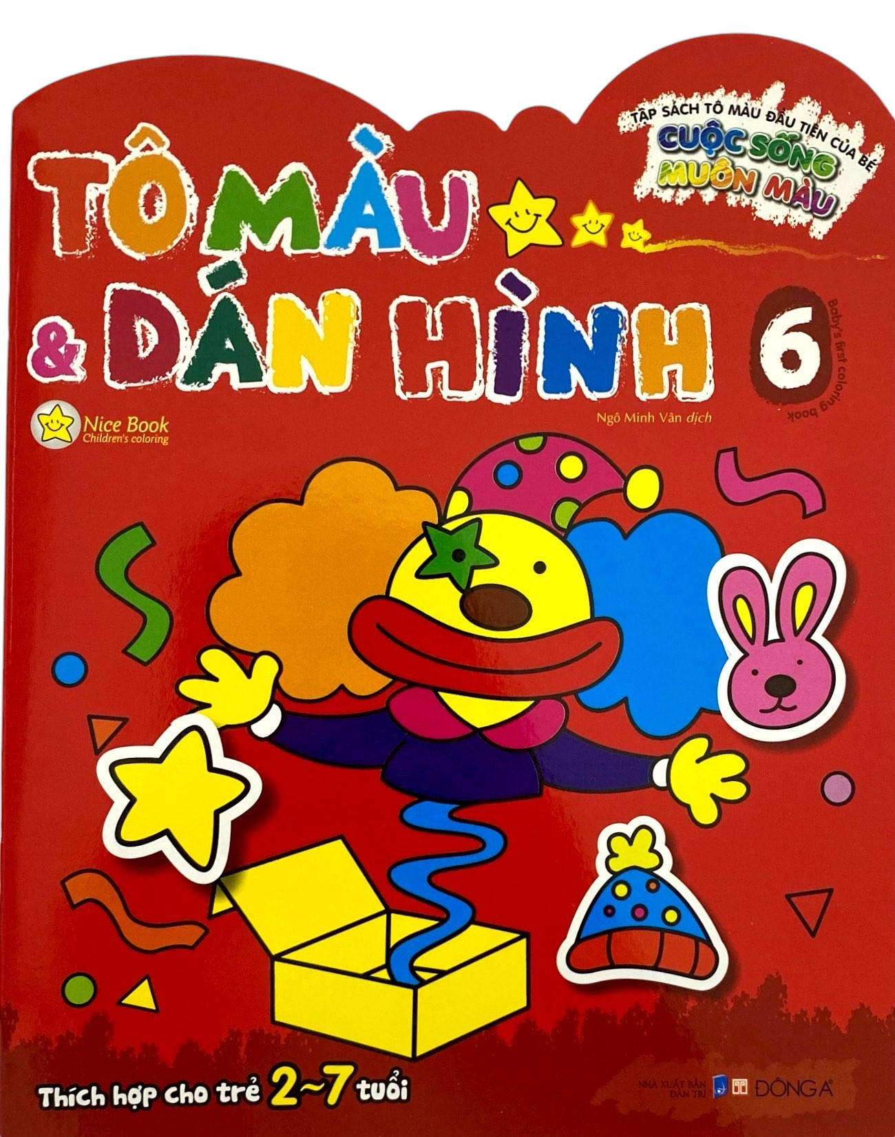 tập sách tô màu đầu tiên của bé - cuộc sống muôn màu - tô màu và dán hình - tập 6 - Ảnh 3