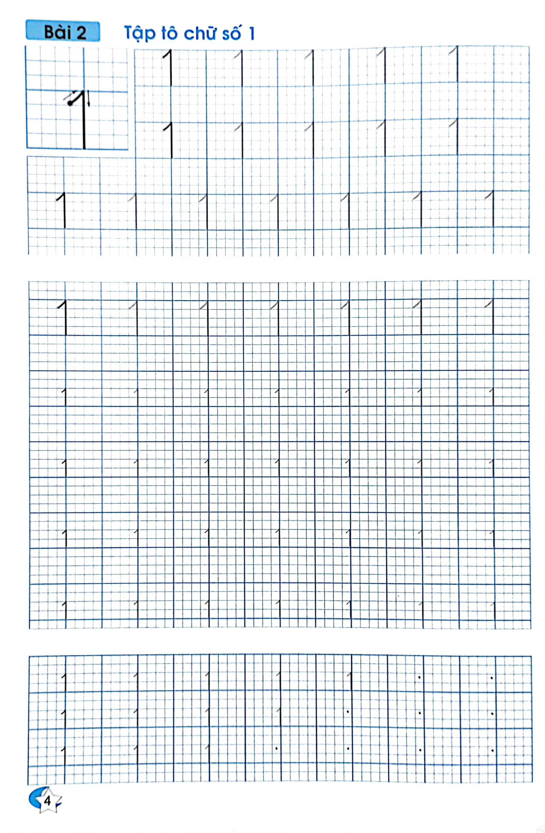 tập tô chữ - chữ số - dành cho bé chuẩn bị vào lớp 1 (tái bản 2023) - Ảnh 4