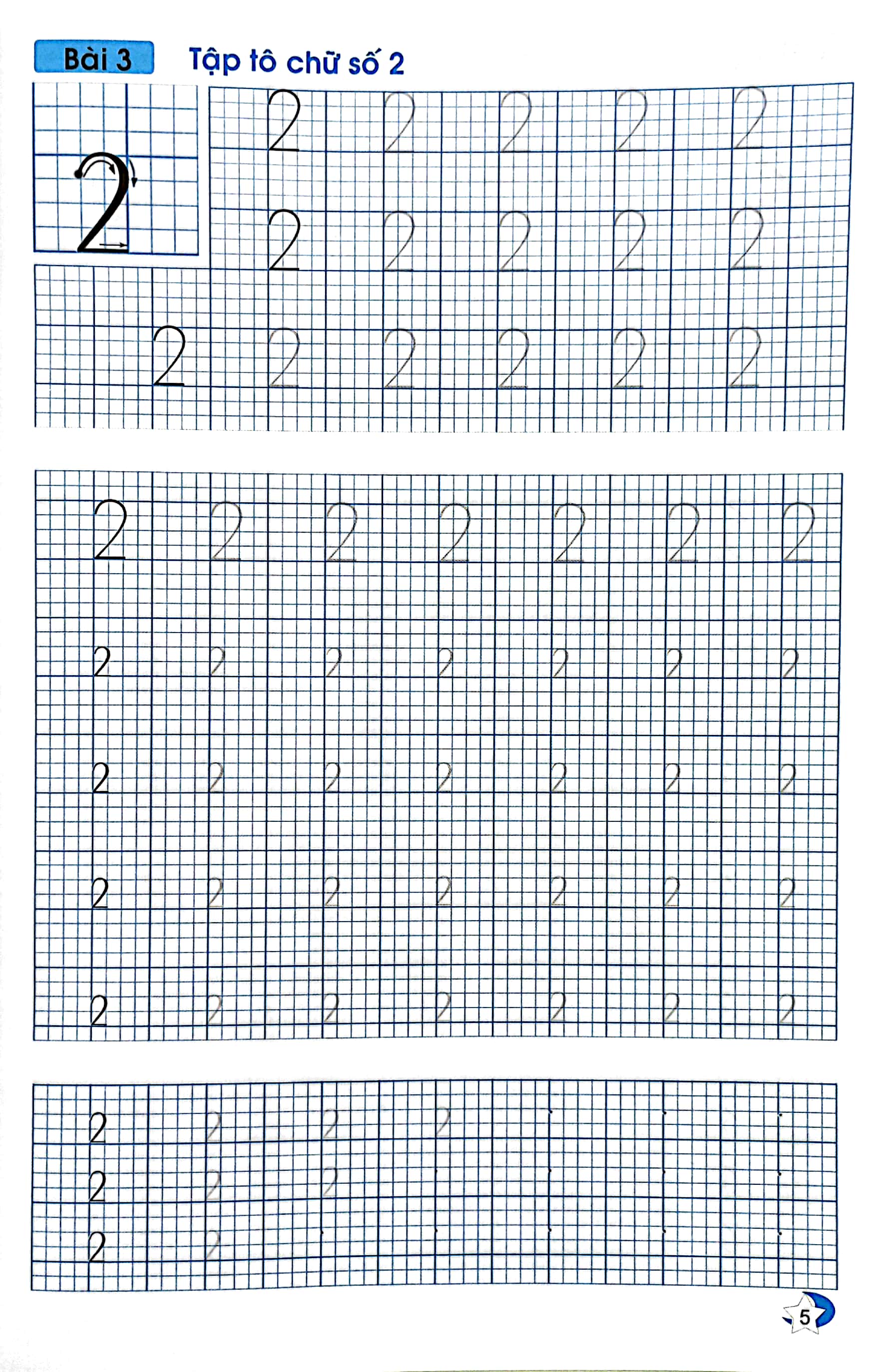 tập tô chữ - chữ số - dành cho bé chuẩn bị vào lớp 1 (tái bản 2023) - Ảnh 5
