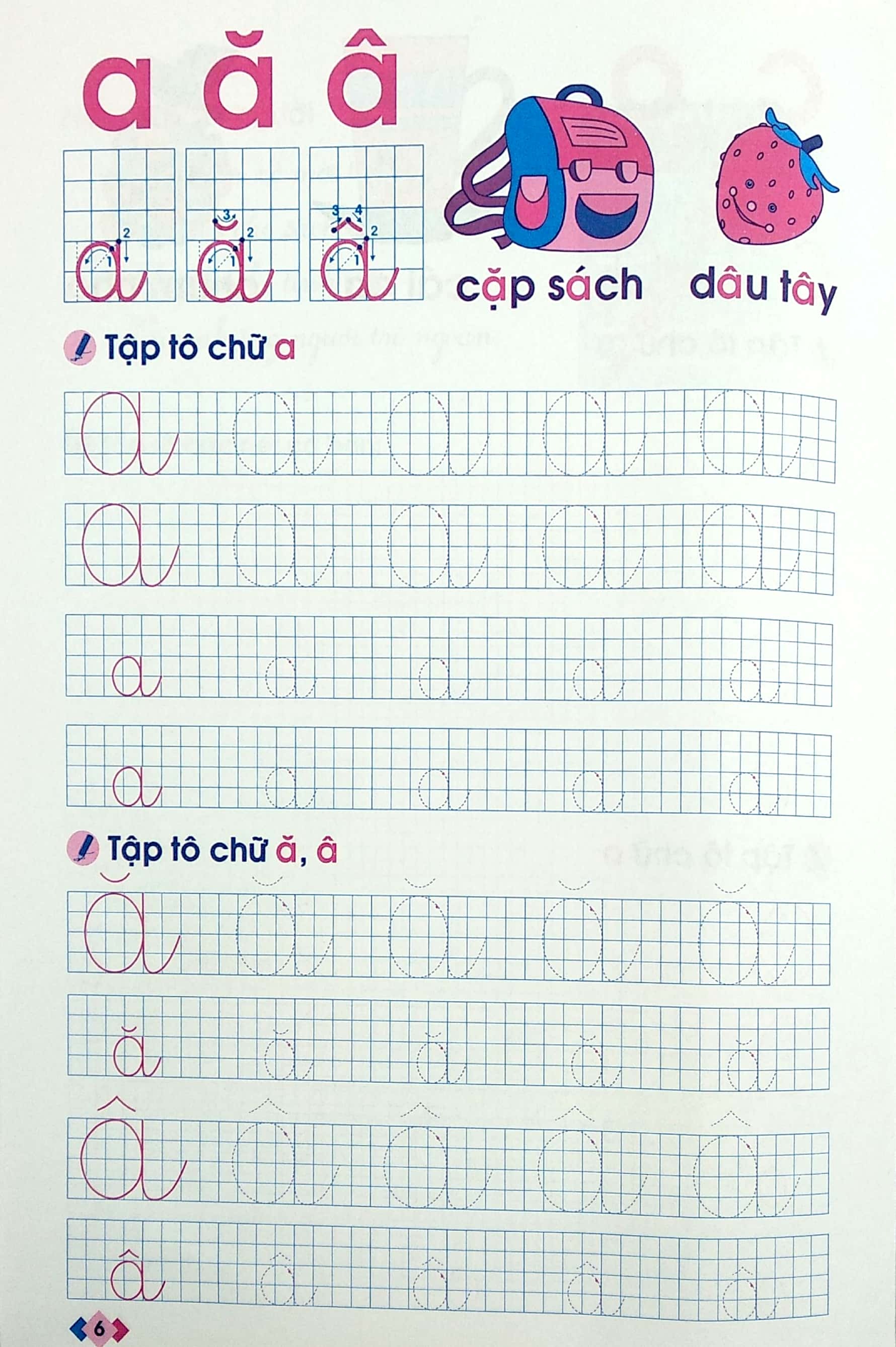 Tập Tô Chữ Mẫu Giáo - Dành Cho Trẻ 5-6 Tuổi (Tái Bản 2025) - Ảnh 7