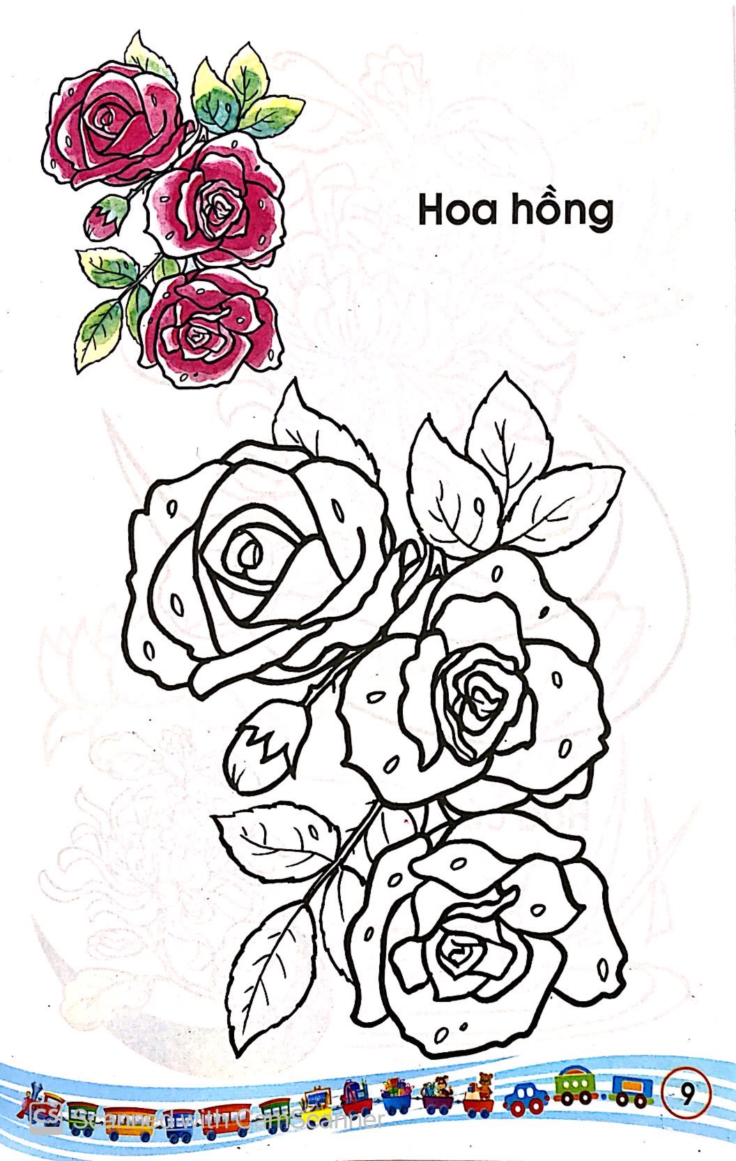 tập tô màu các loại hoa - Ảnh 10