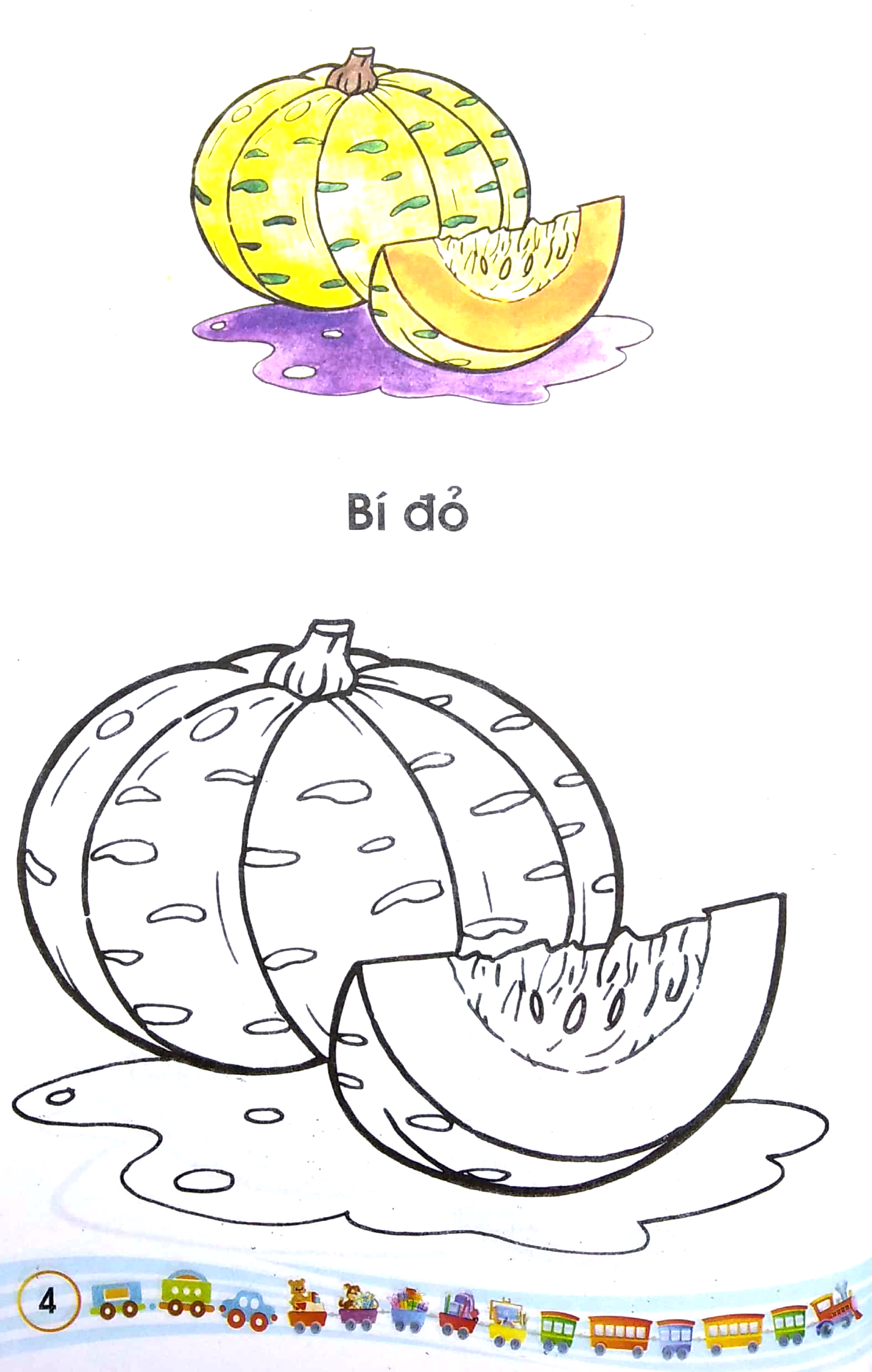 tập tô màu - các loại rau quả - Ảnh 5