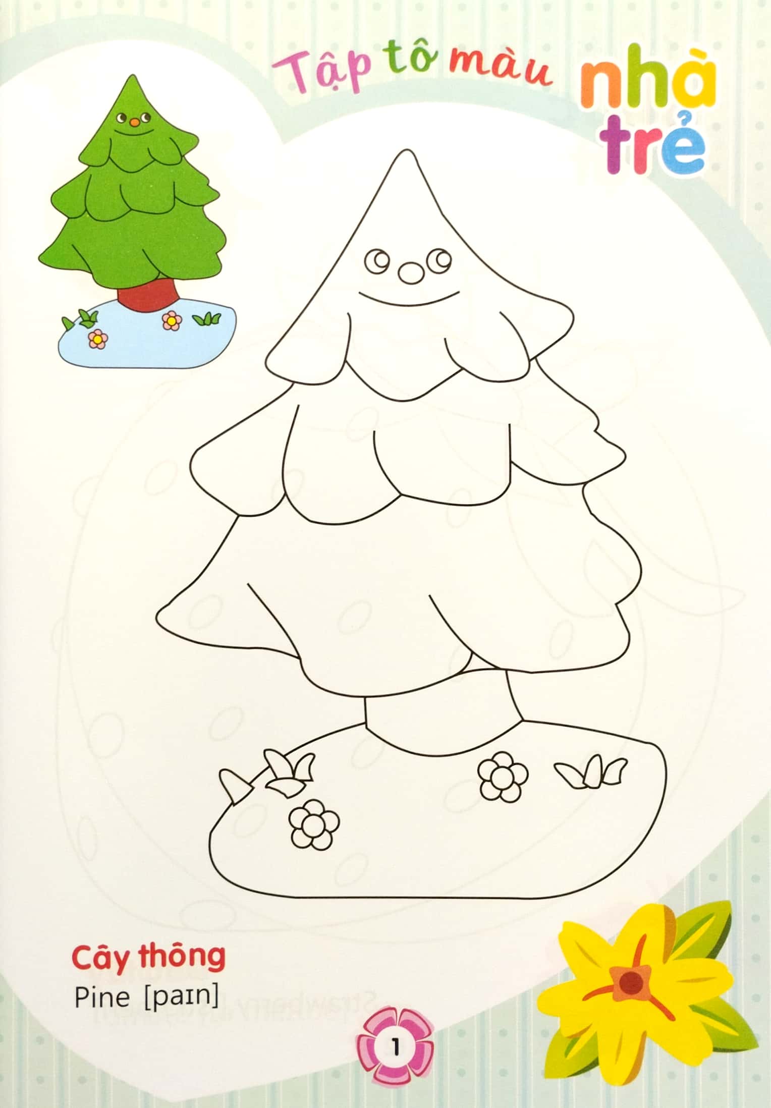tập tô màu nhà trẻ - thực vật (2022) - Ảnh 3