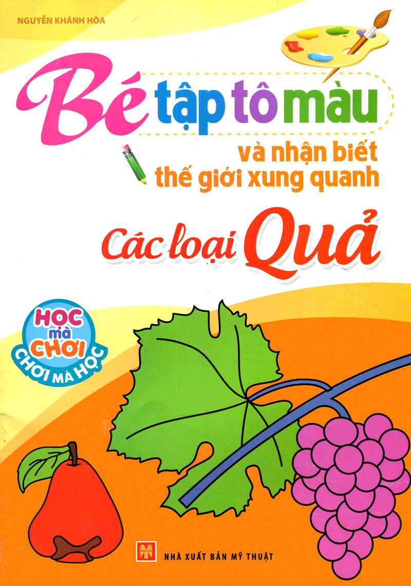 tập tô màu và nhận biết thế giới xung quanh - các loại quả - Ảnh 2