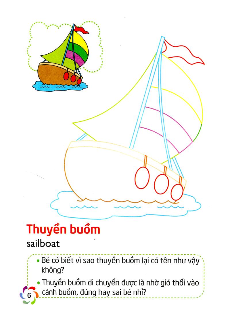 tập tô màu và nhận biết thế giới xung quanh - các phương tiện giao thông - Ảnh 7