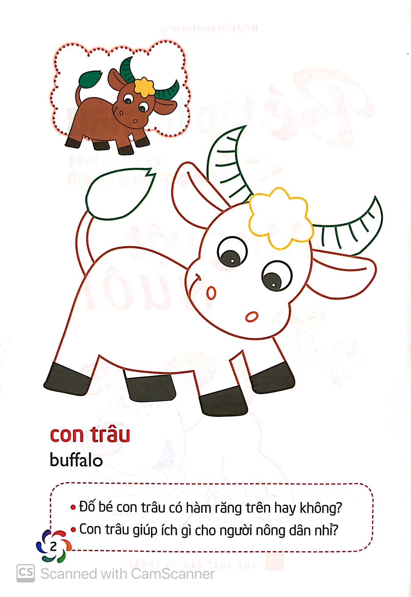 tập tô màu và nhận biết thế giới xung quanh - động vật nuôi - Ảnh 4