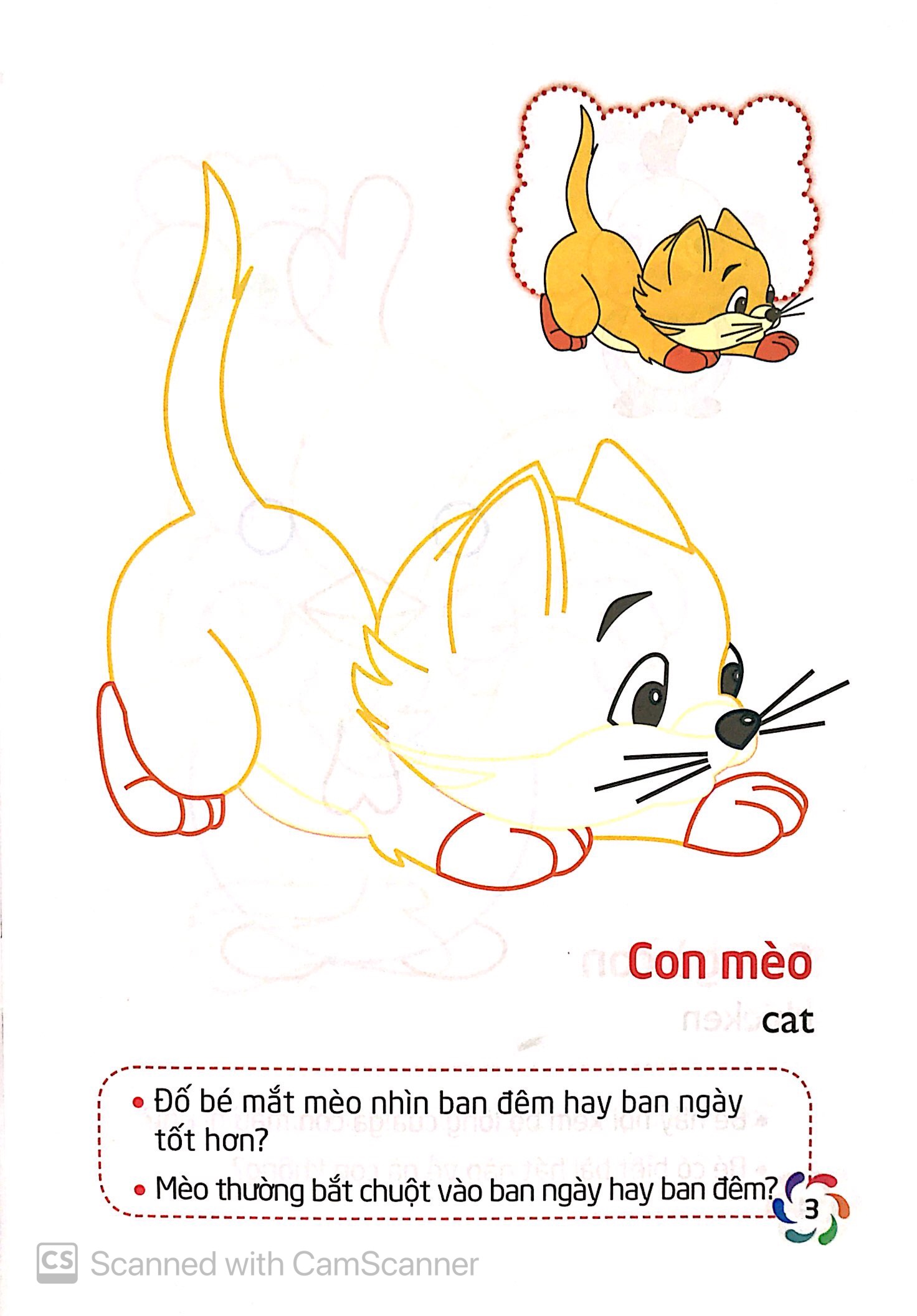 tập tô màu và nhận biết thế giới xung quanh - động vật nuôi - Ảnh 5