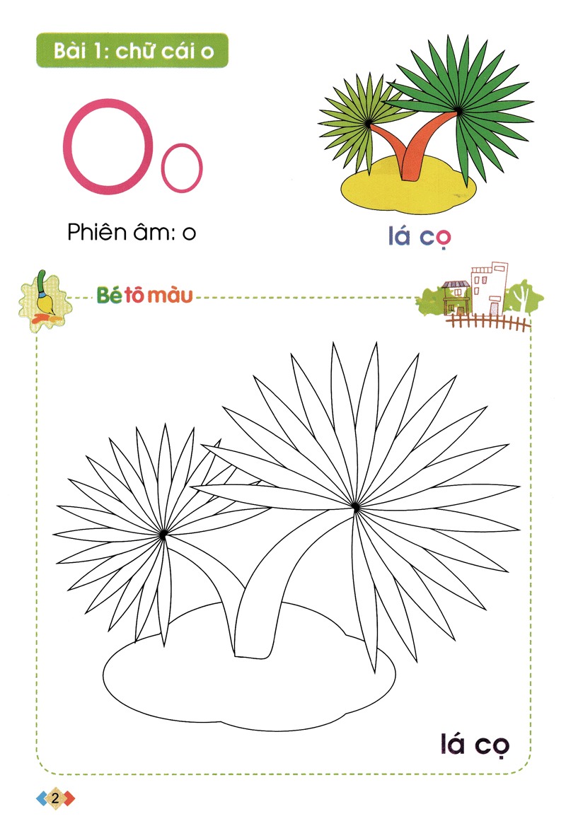tập tô và làm quen với chữ cái - dành cho trẻ từ 5-6 tuổi - tập 1 (tái bản 2024) - Ảnh 2