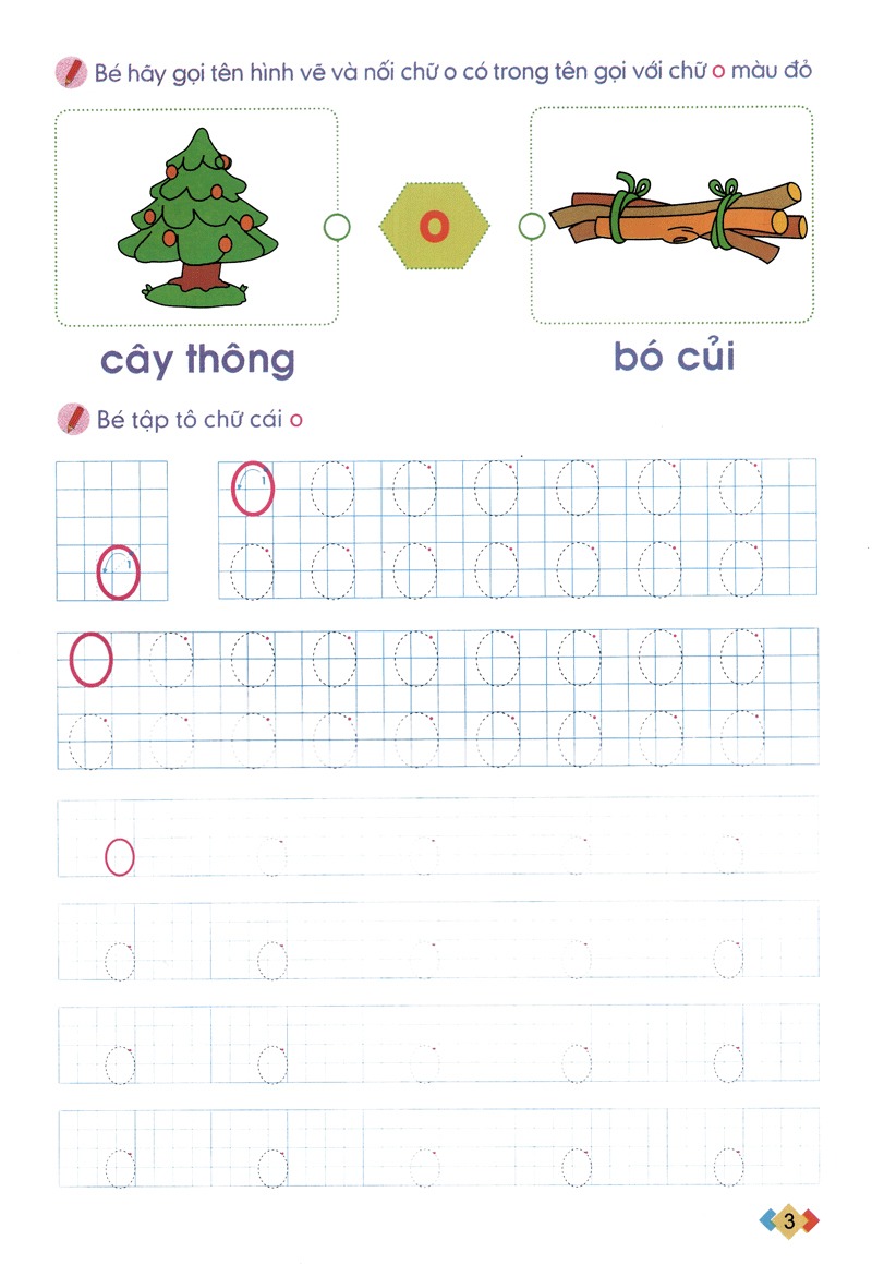 tập tô và làm quen với chữ cái - dành cho trẻ từ 5-6 tuổi - tập 1 (tái bản 2024) - Ảnh 3