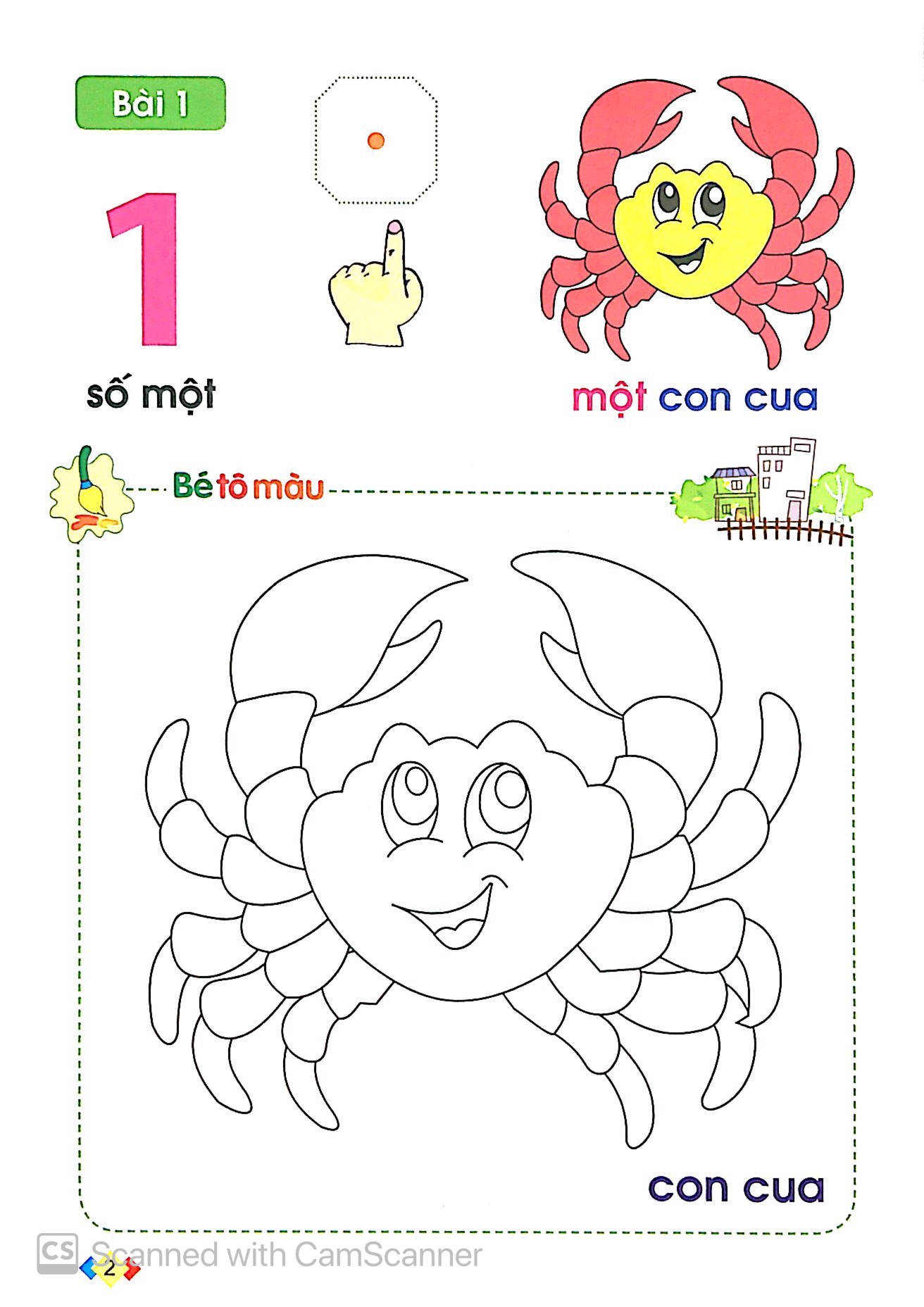 tập tô và làm quen với chữ số - Ảnh 3