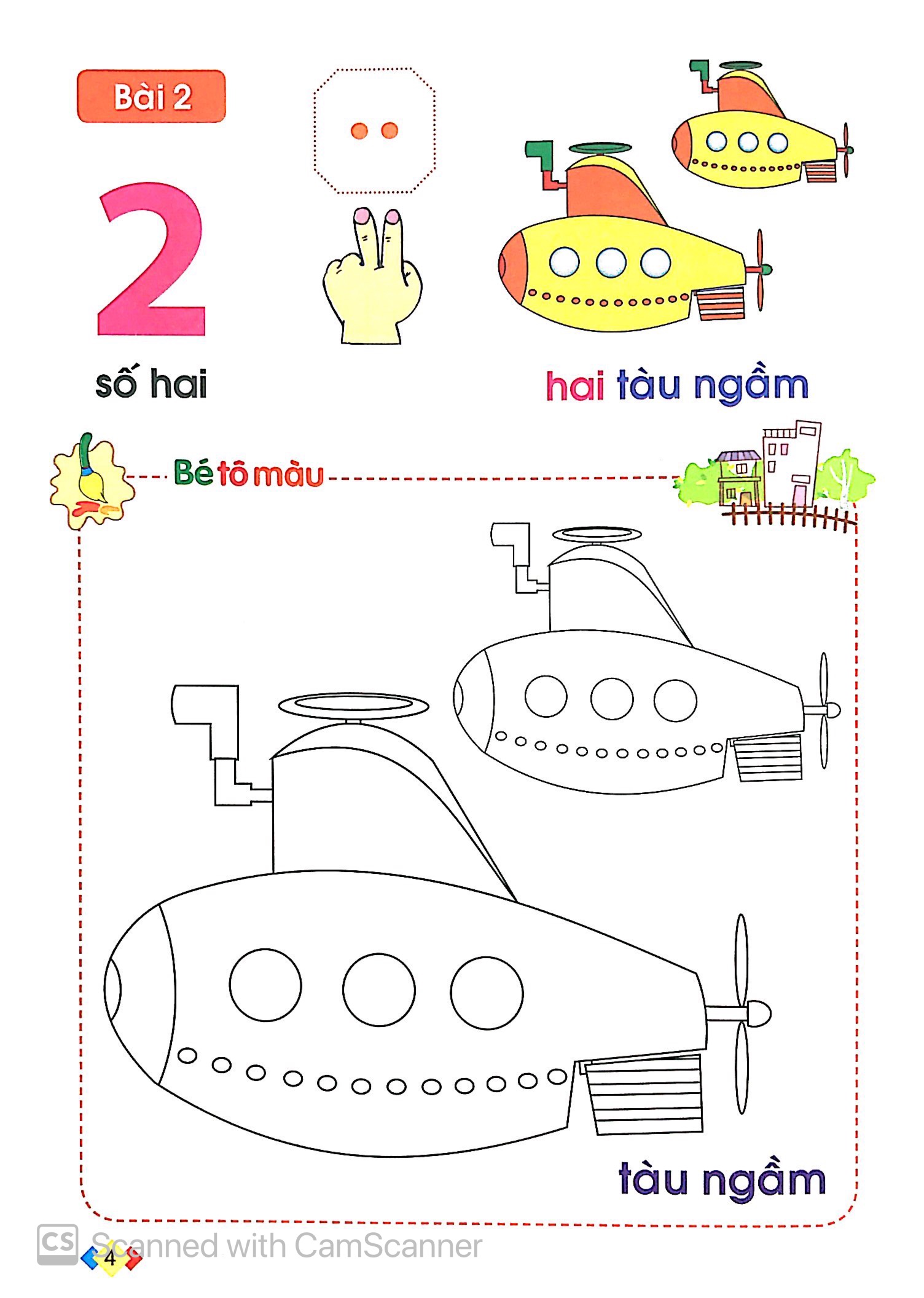 tập tô và làm quen với chữ số - Ảnh 5