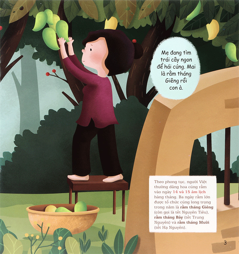 tập tục quê em - cúng rằm (tái bản 2022) - Ảnh 7