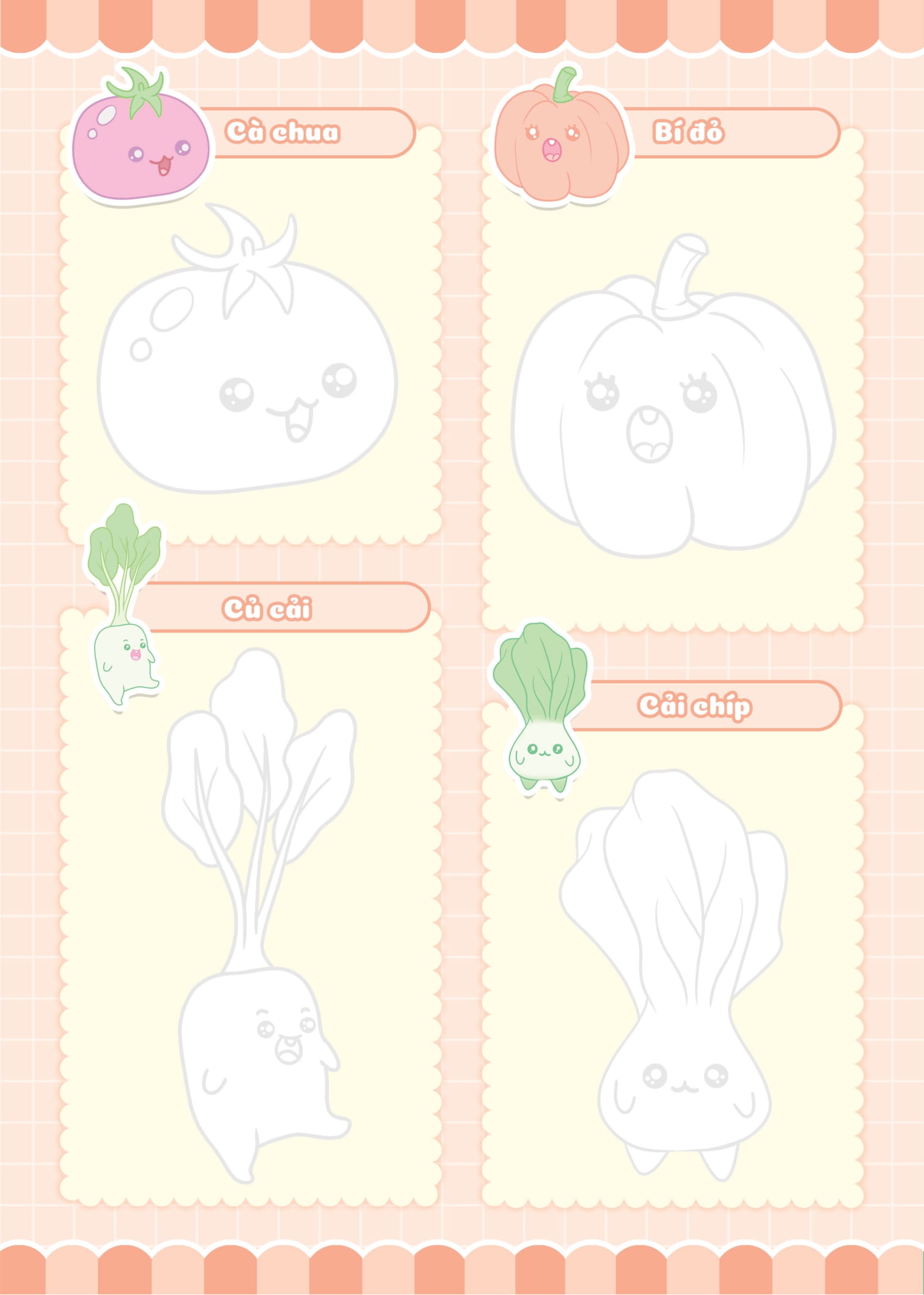 tập vẽ theo nét - khu vườn rau củ - Ảnh 3