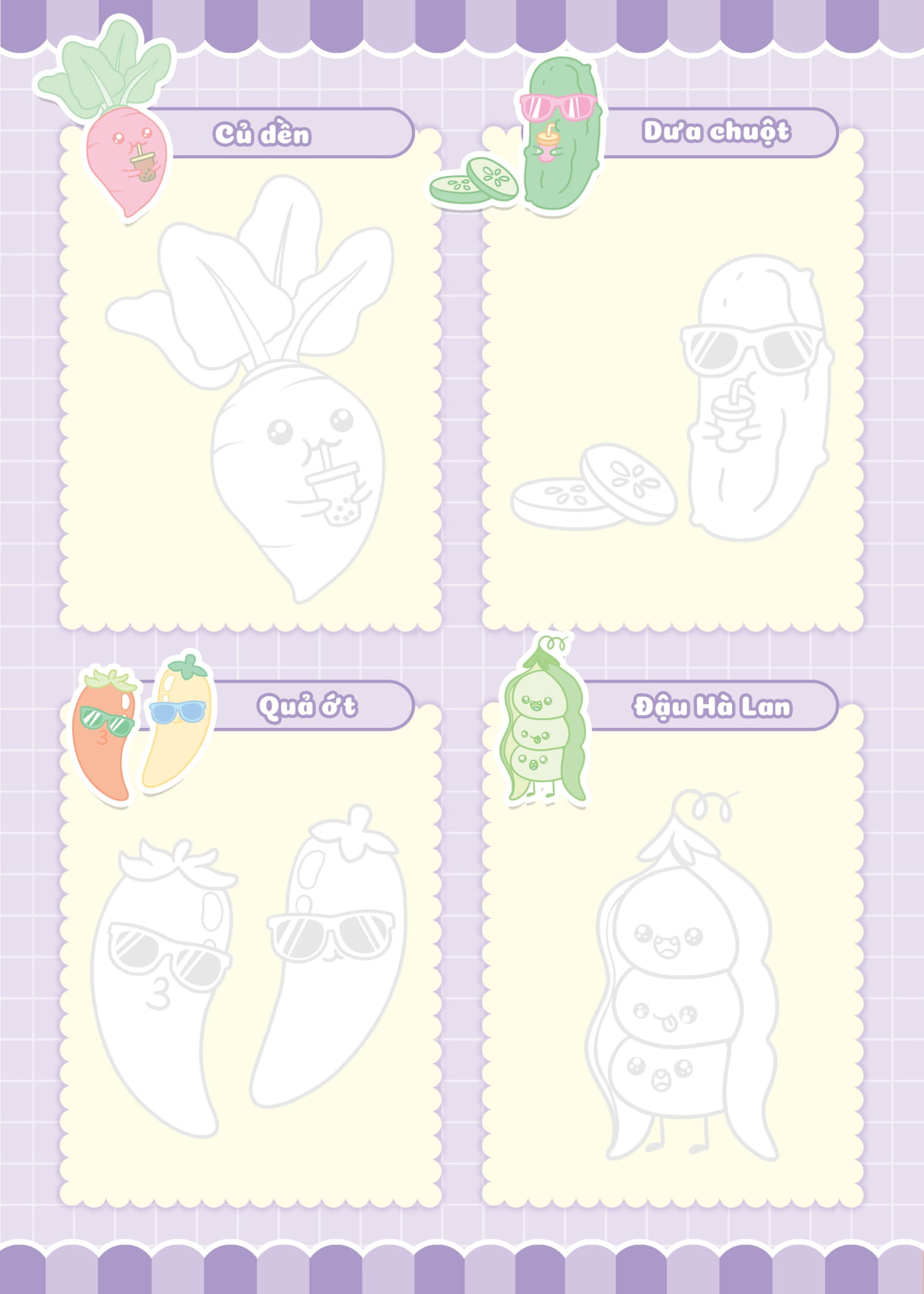 tập vẽ theo nét - khu vườn rau củ - Ảnh 4