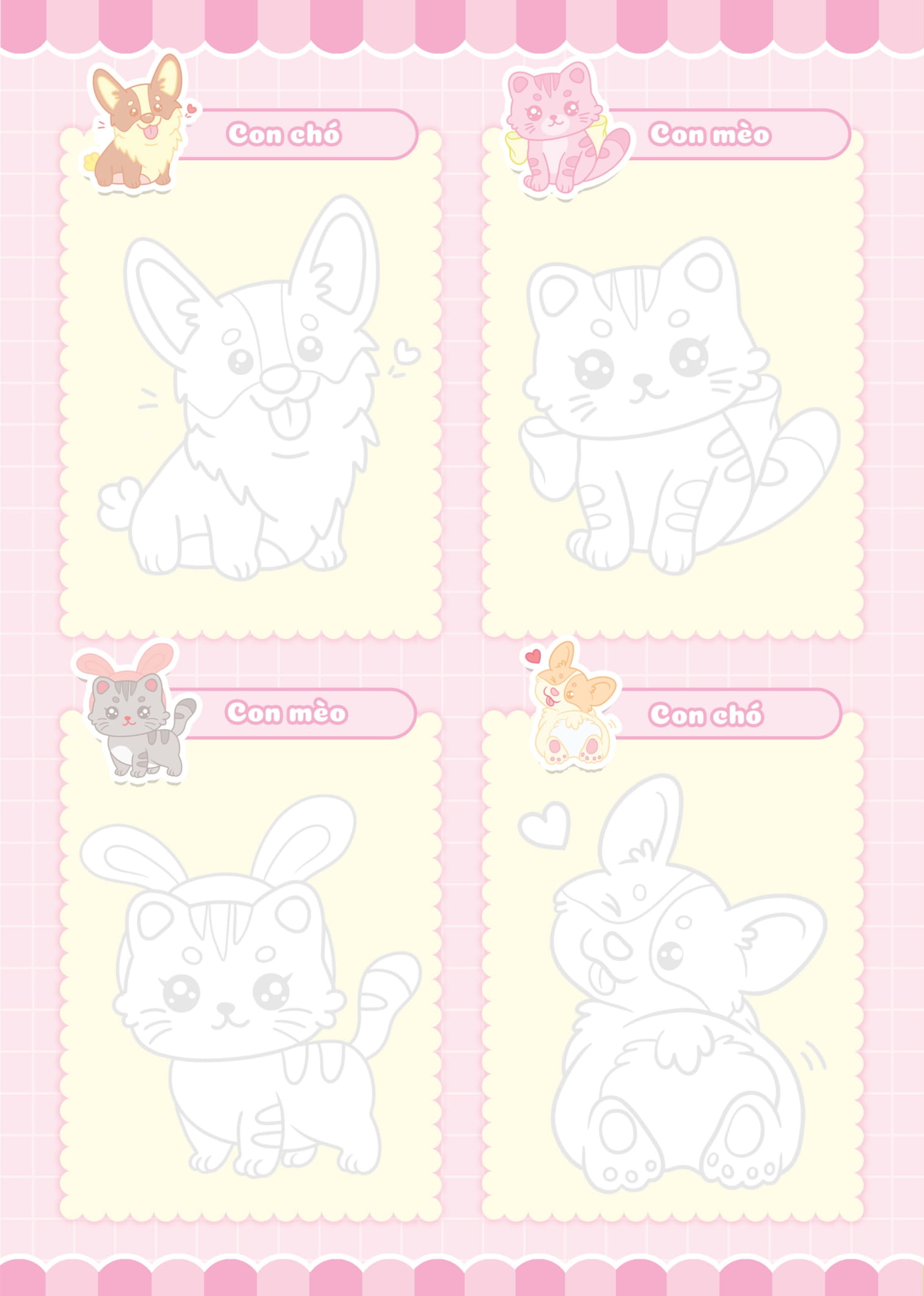 tập vẽ theo nét - vật nuôi đáng yêu - Ảnh 2