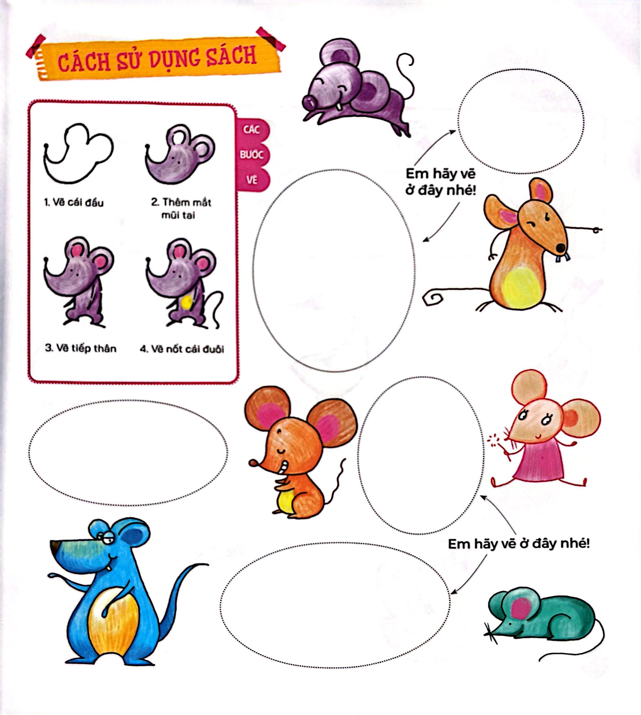 Tập Vẽ Với Chì Màu - Động Vật Ngộ Nghĩnh - Ảnh 4