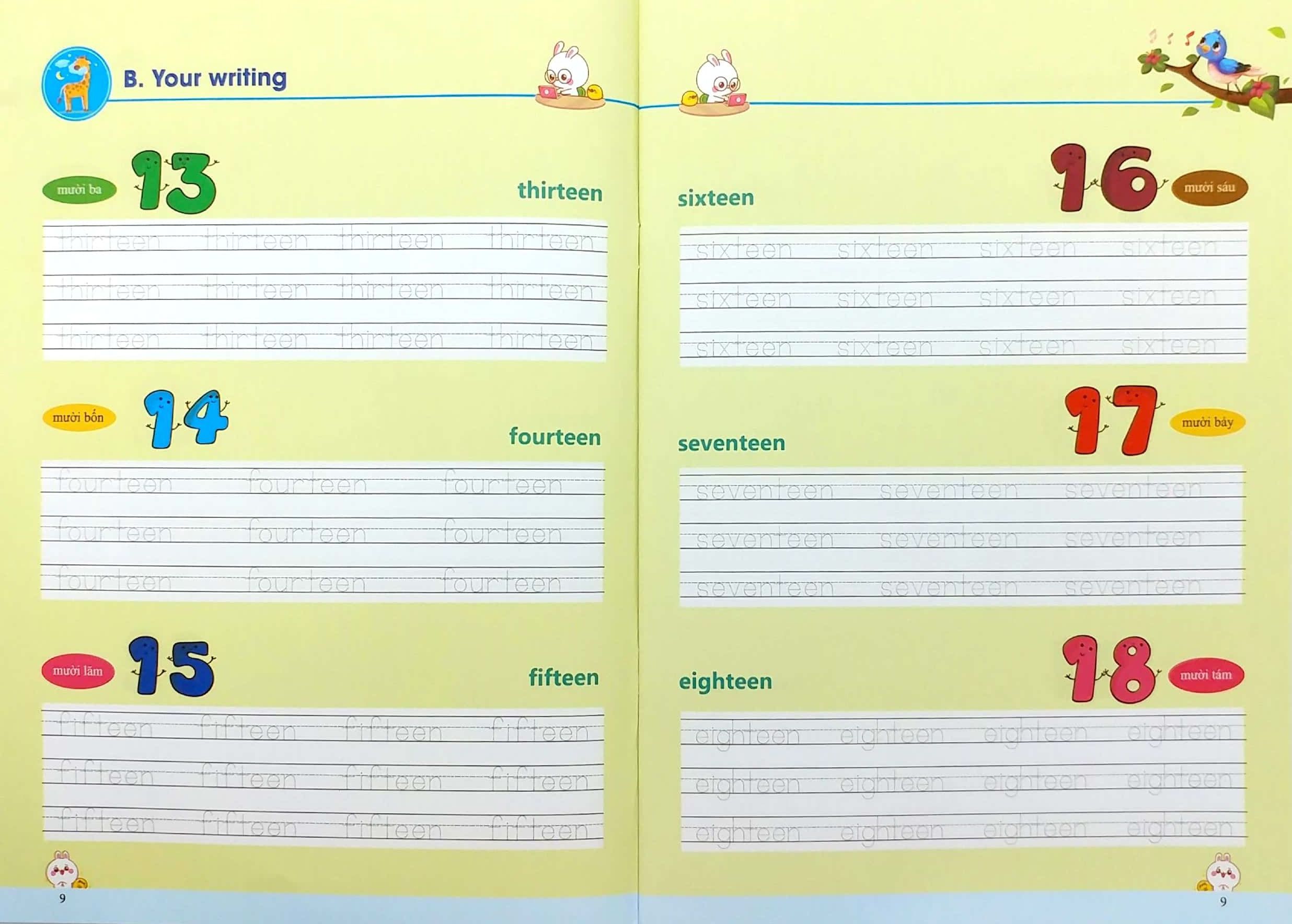 tập viết tiếng anh cho trẻ - nhận biết - Ảnh 6