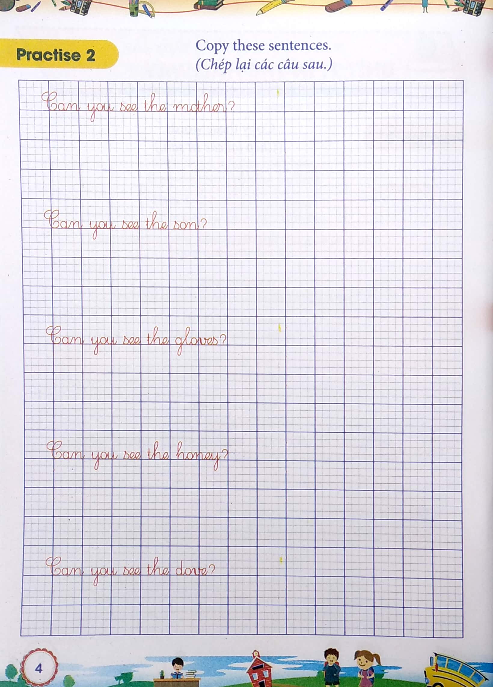 tập viết tiếng anh trong trường tiểu học - tập viết tiếng anh lớp 2 (biên soạn theo chương trình giáo dục phổ thông mới) - Ảnh 5