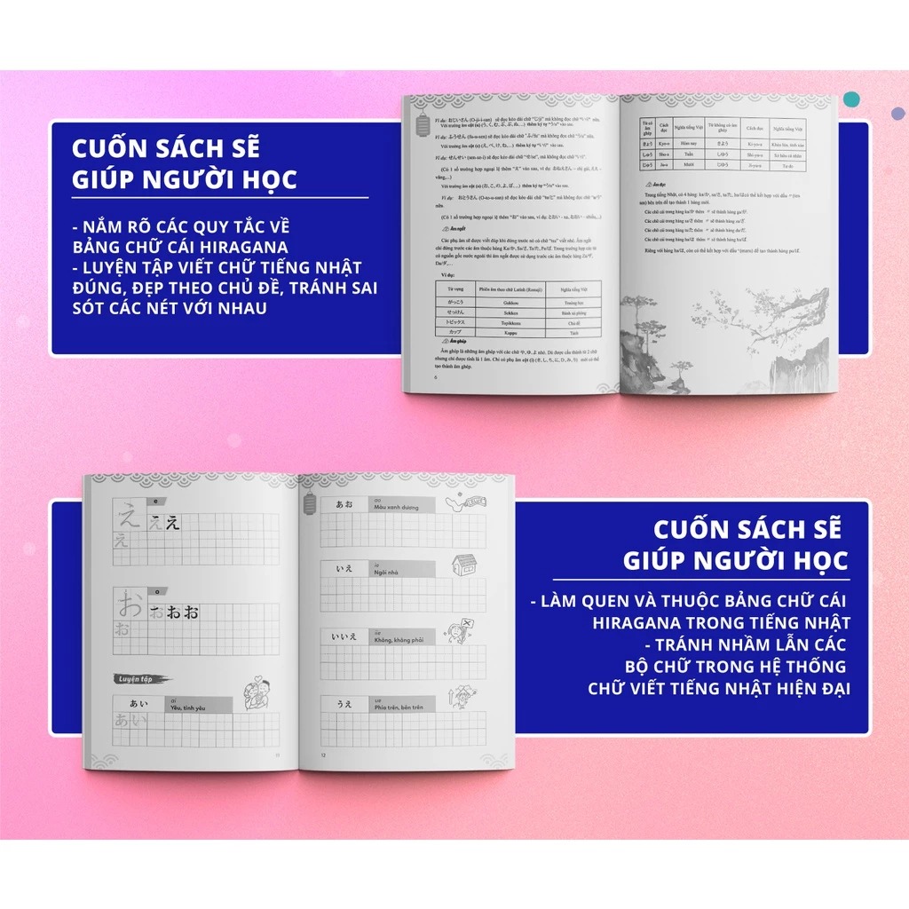 Tập Viết Tiếng Nhật Bảng Chữ Cái Hiragana (Tái Bản 2025) - Ảnh 3