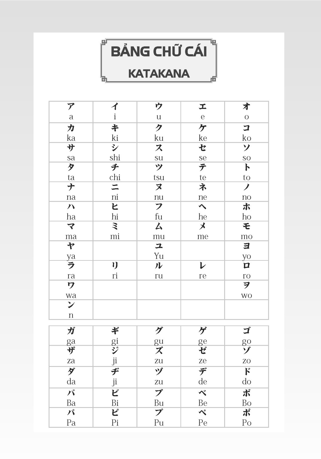 tập viết tiếng nhật căn bản katakana (tái bản 2022) - Ảnh 3