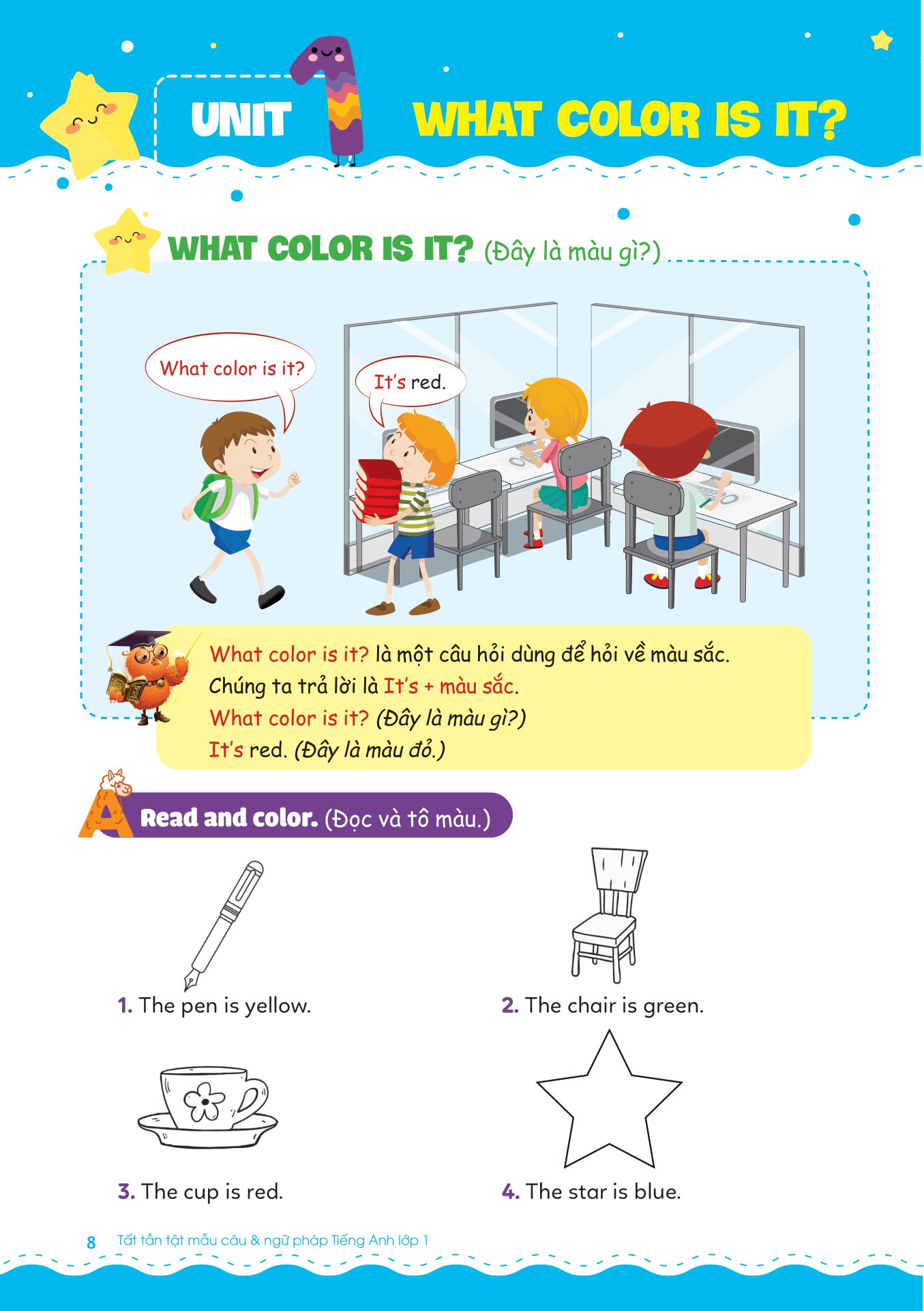 tất tần tật mẫu câu và ngữ pháp tiếng anh lớp 1 - Ảnh 6