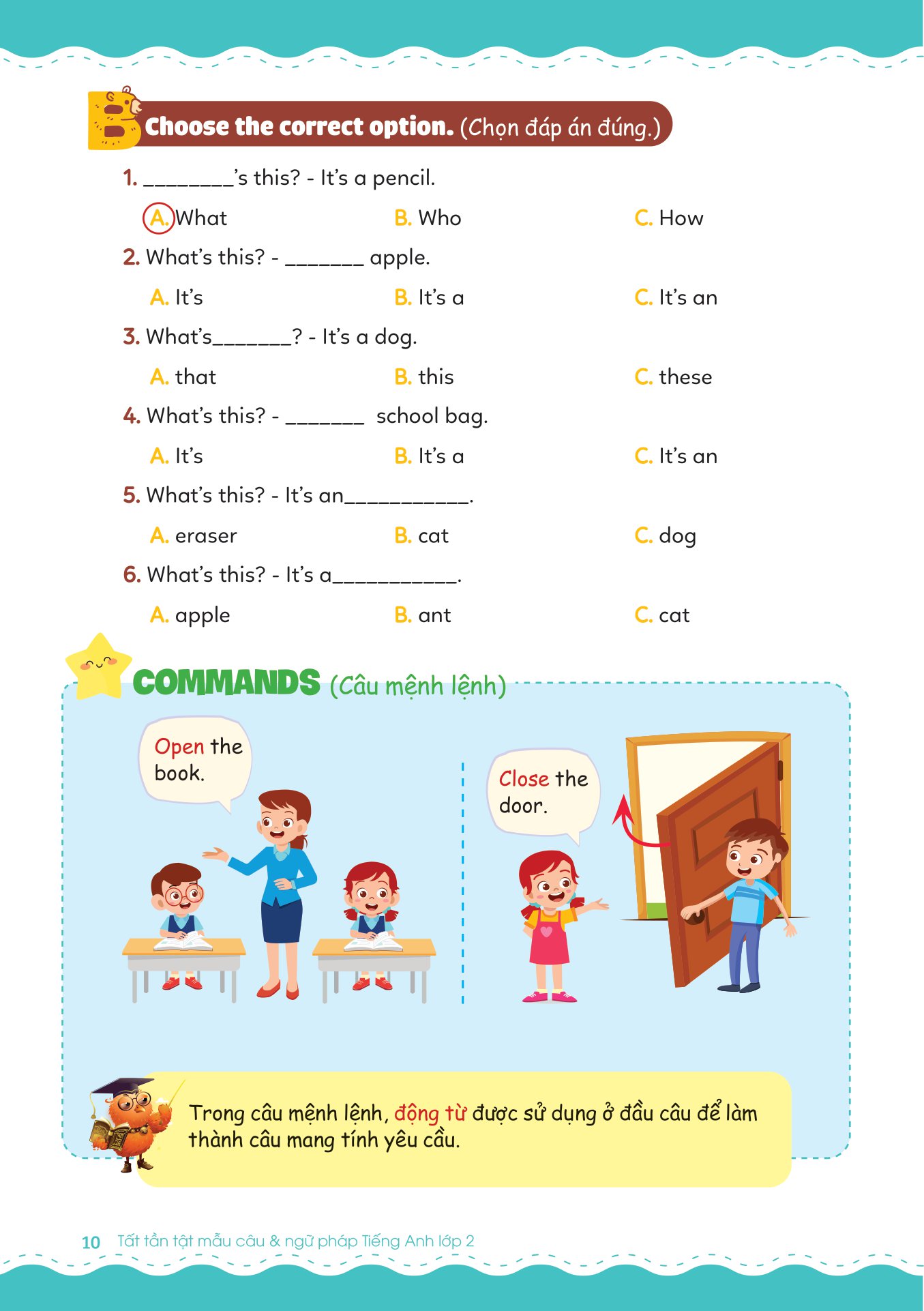 tất tần tật mẫu câu và ngữ pháp tiếng anh lớp 2 - Ảnh 7