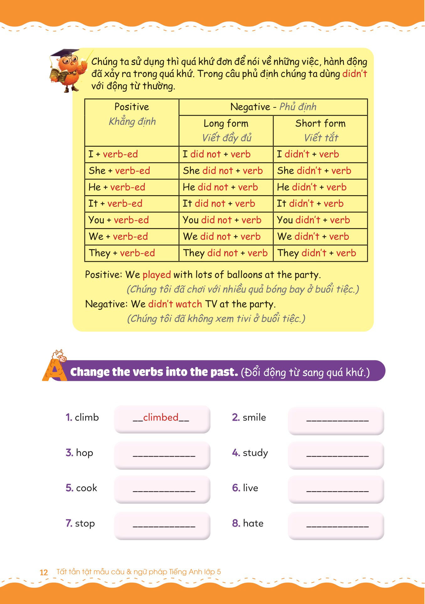tất tần tật mẫu câu và ngữ pháp tiếng anh lớp 5 - Ảnh 7