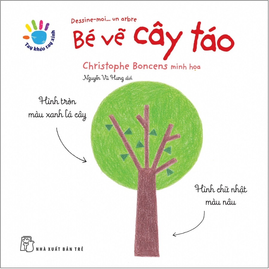 tay khéo tay xinh - bé vẽ cây táo (sách in mực thiên nhiên) - Ảnh 2