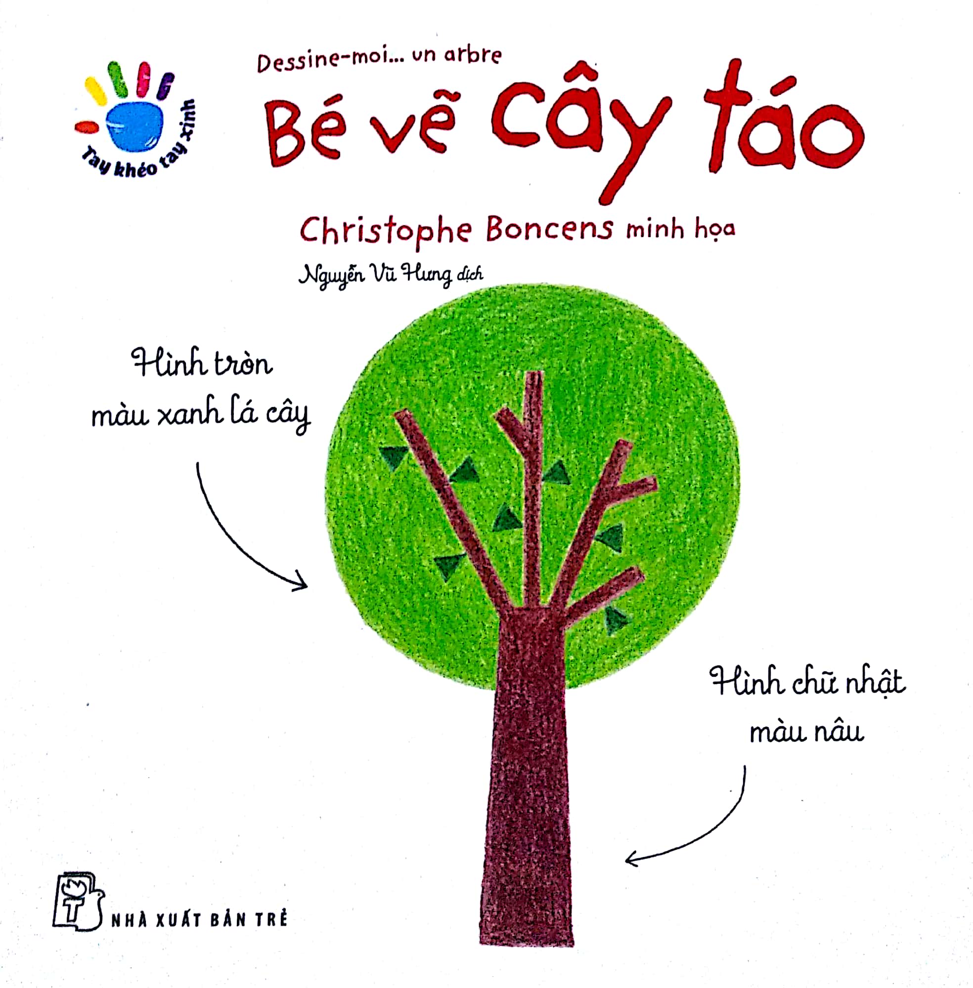 tay khéo tay xinh - bé vẽ cây táo (sách in mực thiên nhiên) - Ảnh 3