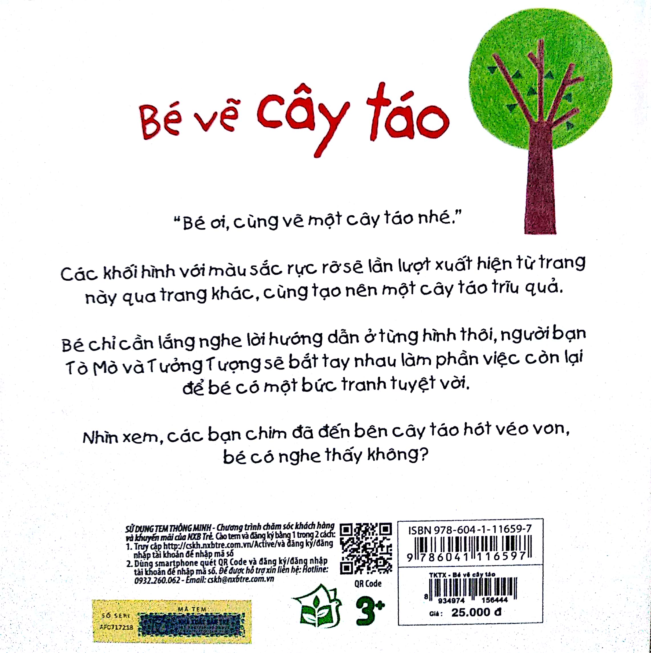 tay khéo tay xinh - bé vẽ cây táo (sách in mực thiên nhiên) - Ảnh 8